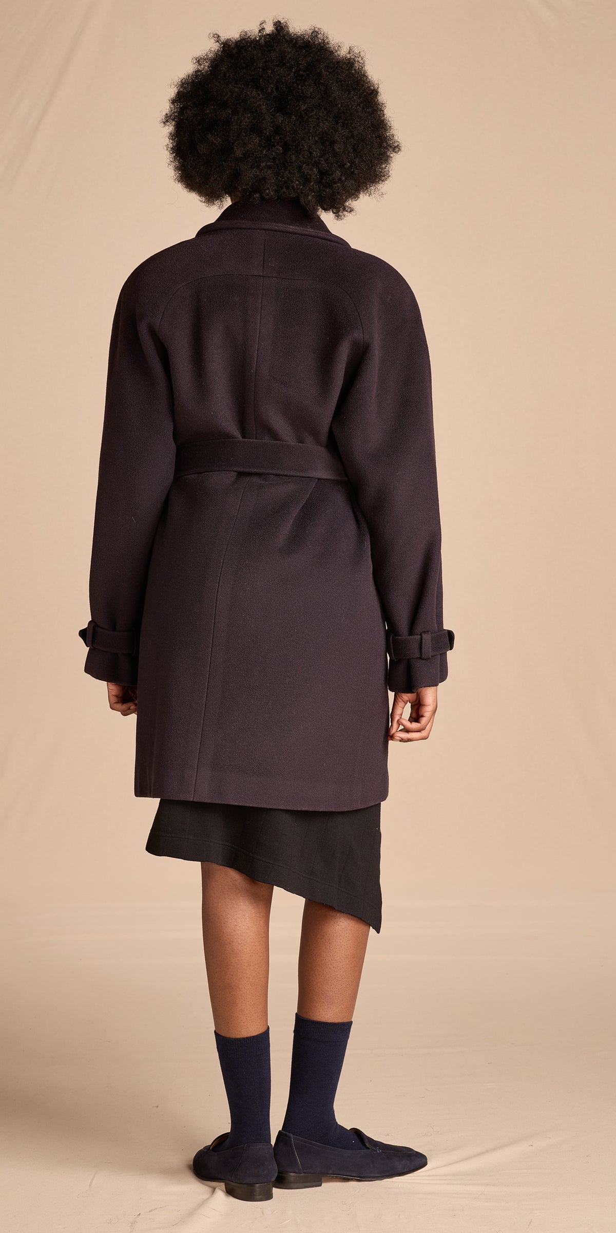 Calvin Klein 1990s-2000s Periwinkle Wool Coat