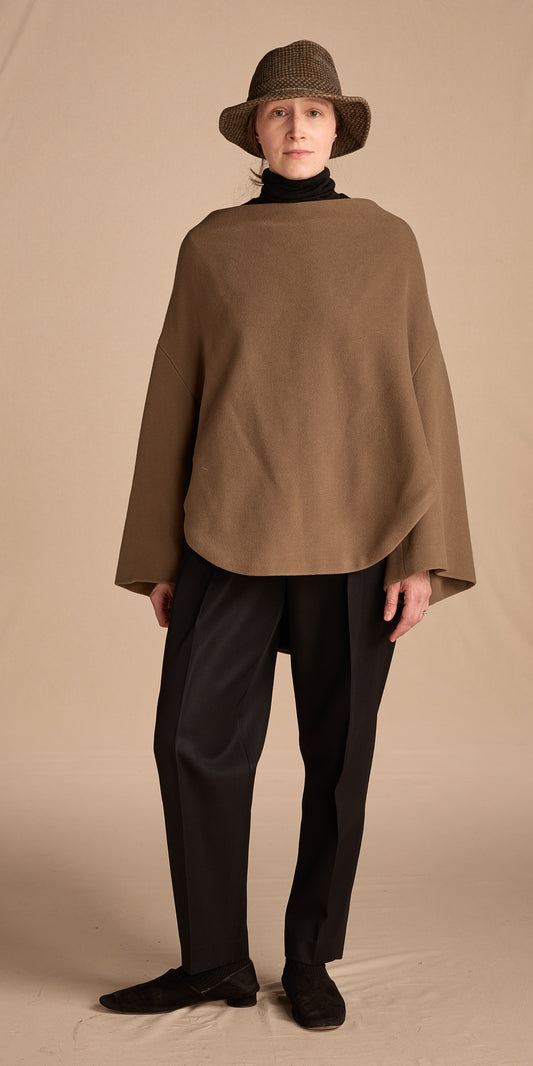 Giorgio Armani Fall/Winter 1990 Sage Wool-Cashmere Cowl Neck Pullover