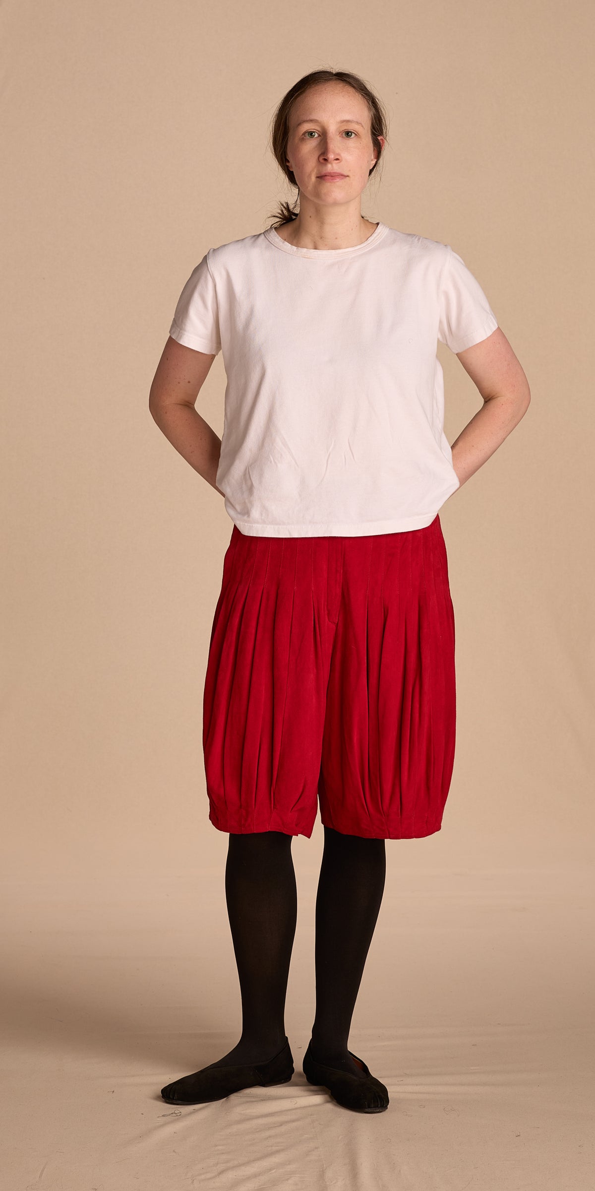 Giorgio Armani Spring/Summer 1983 Red Suede Shorts