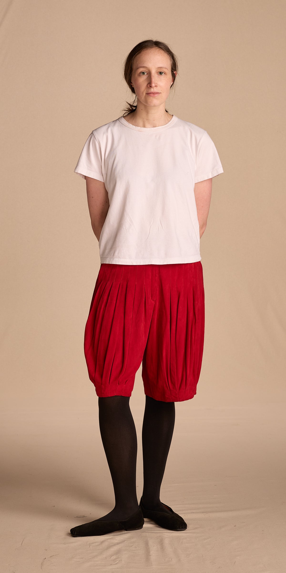 Giorgio Armani Spring/Summer 1983 Red Suede Shorts