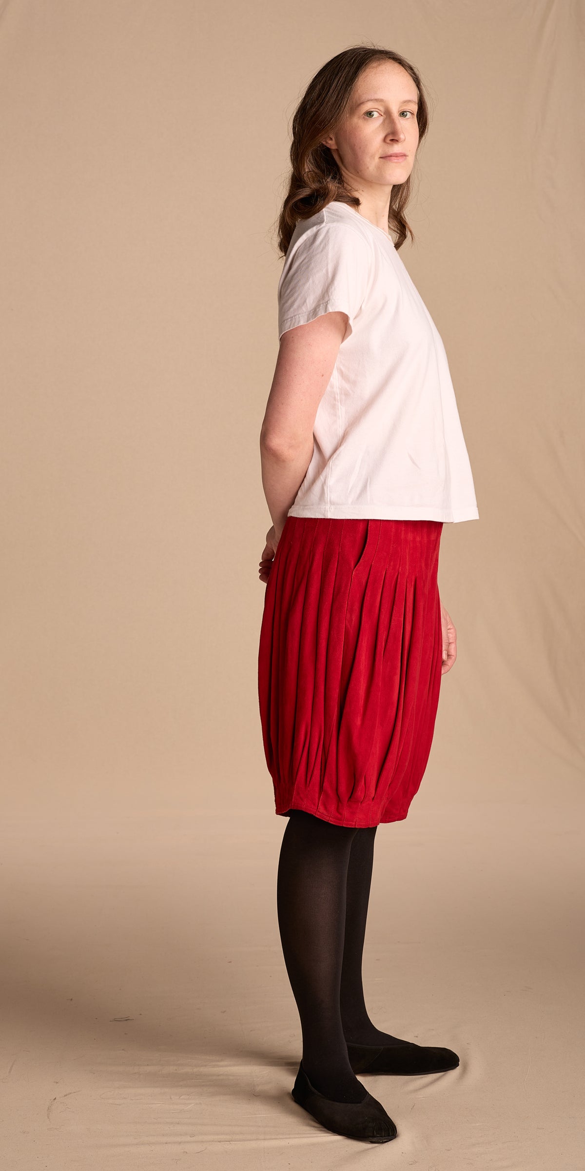 Giorgio Armani Spring/Summer 1983 Red Suede Shorts