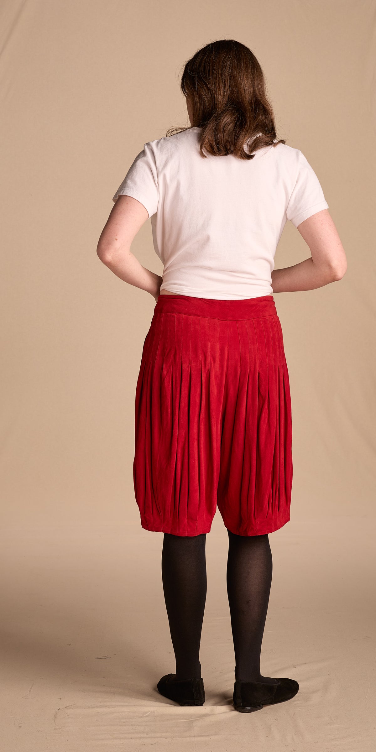 Giorgio Armani Spring/Summer 1983 Red Suede Shorts