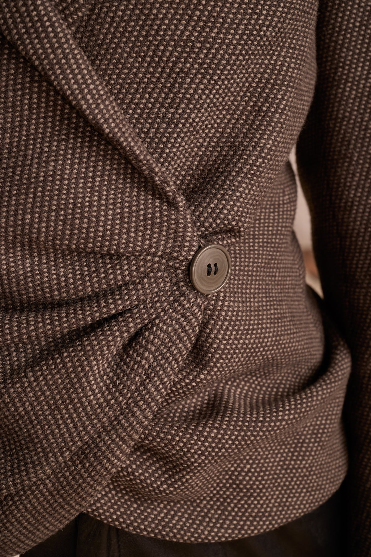 Giorgio Armani Fall/Winter 1979 Brown/Gray Wrap Jacket