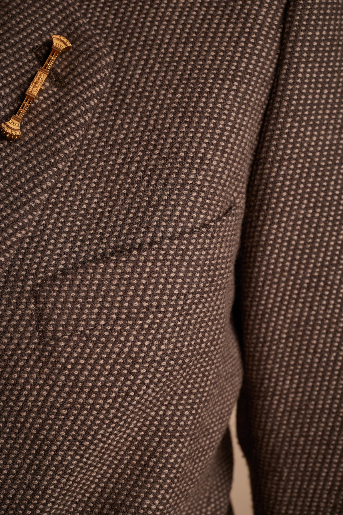 Giorgio Armani Fall/Winter 1979 Brown/Gray Wrap Jacket