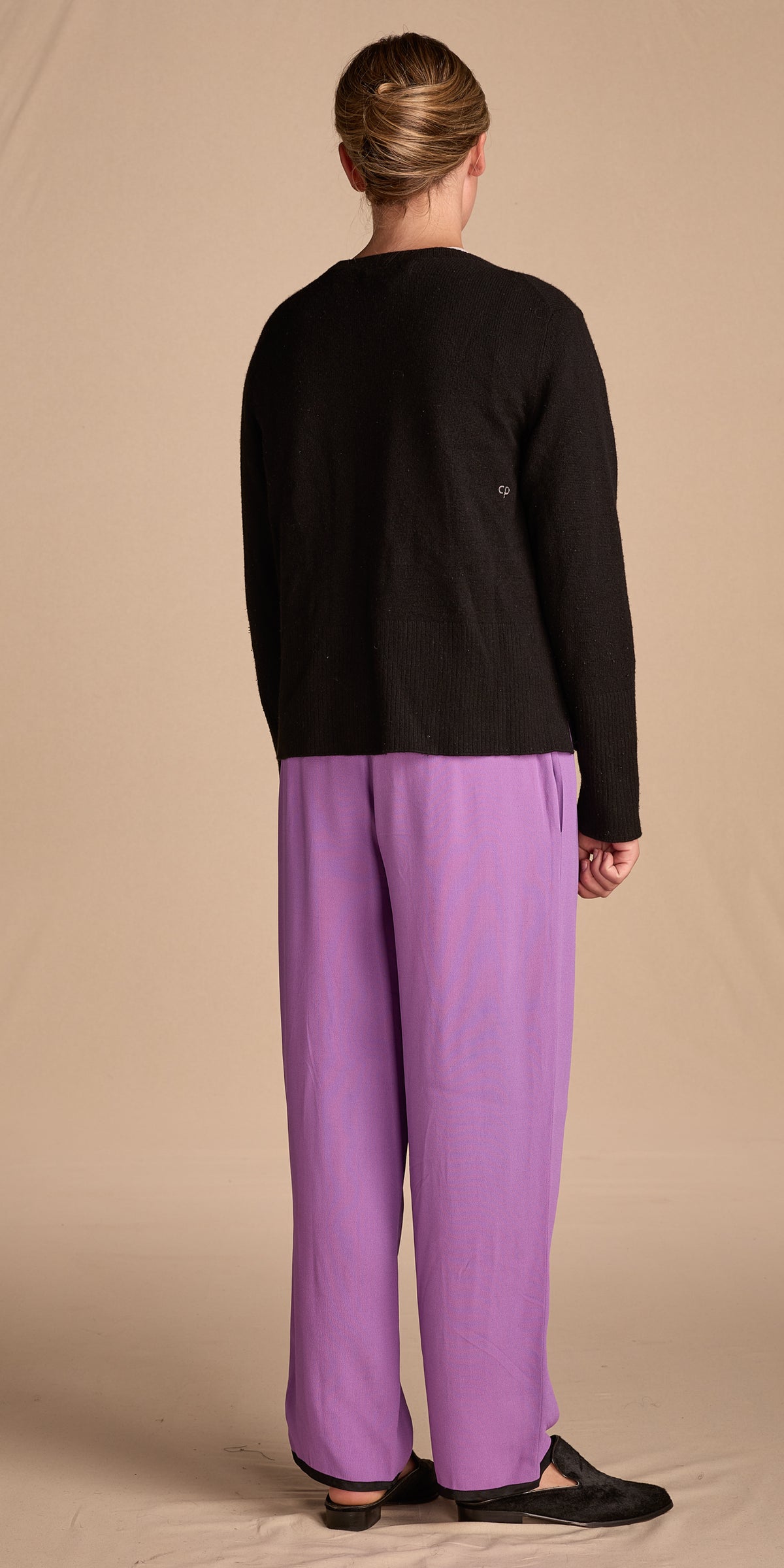 Yves Saint Laurent Fall/Winter 1978 Lilac Crepe Back Satin Pants