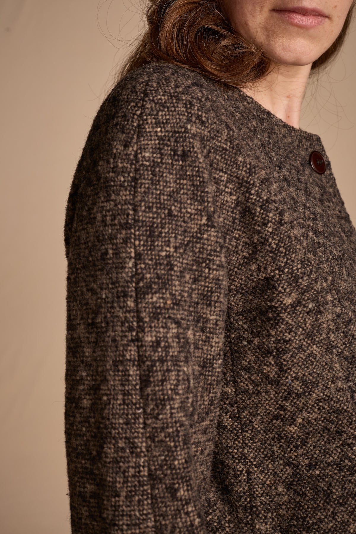 Giorgio Armani 1970s-1980s Gray Bouclé Wool Jacket