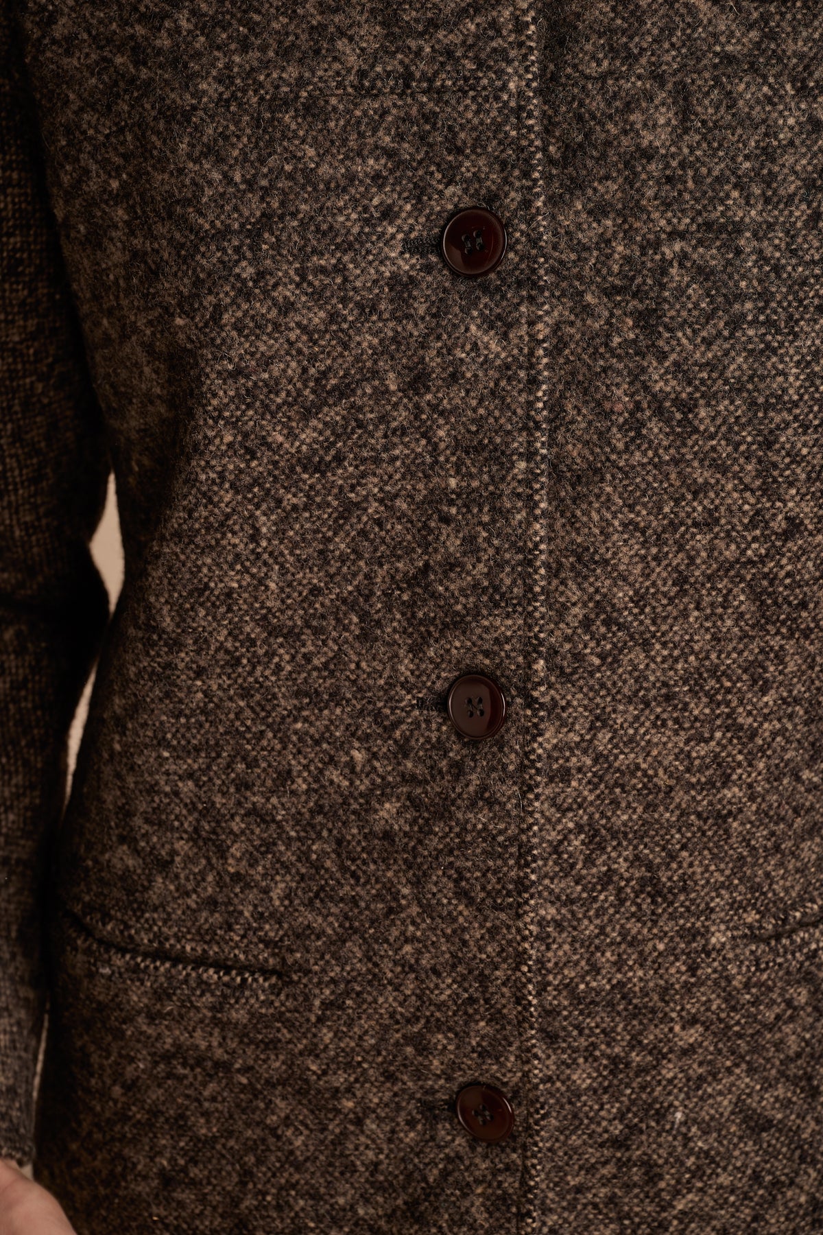 Giorgio Armani 1970s-1980s Gray Bouclé Wool Jacket