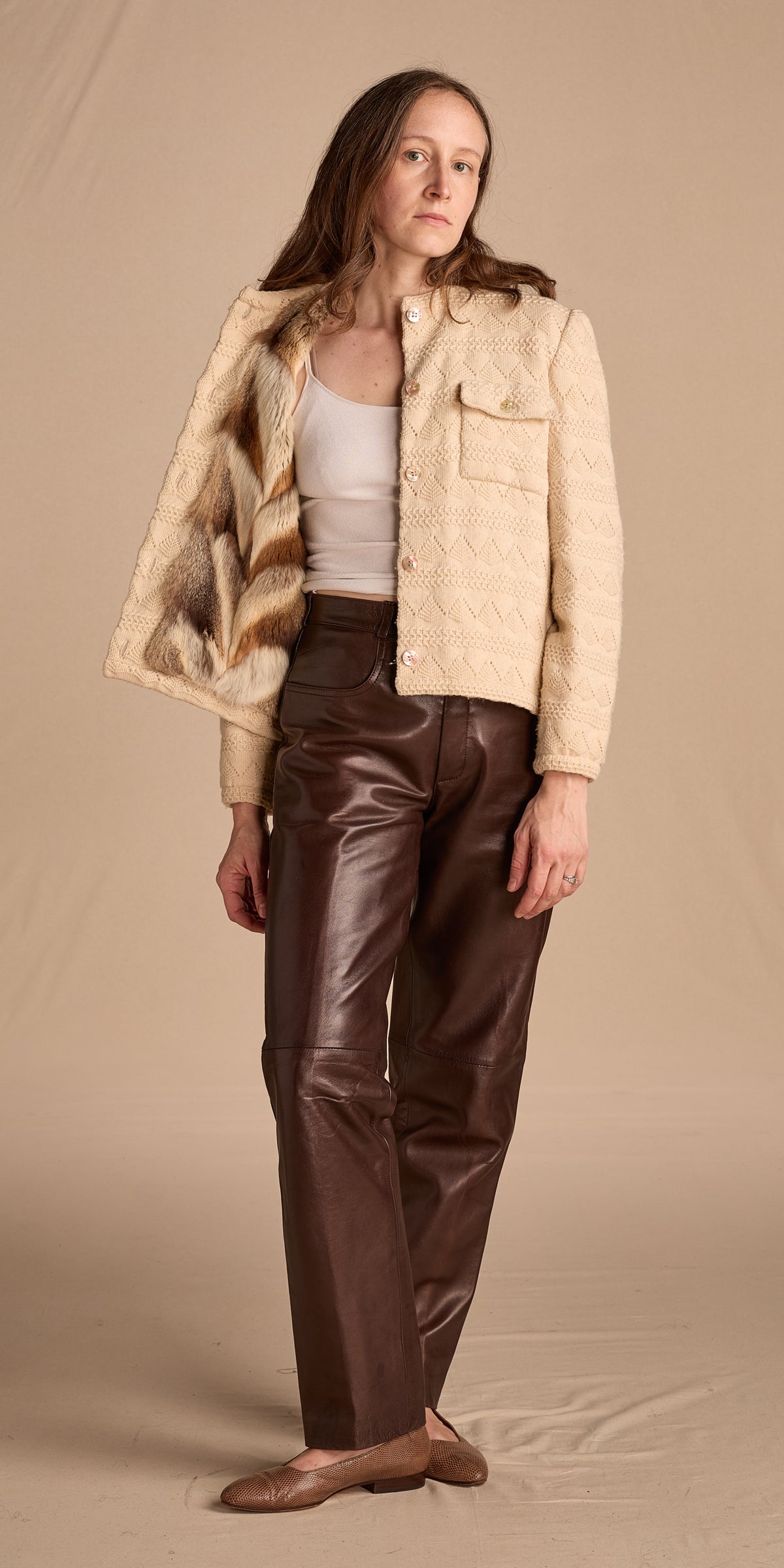Bill Blass Fall/Winter 1980 Fur Lined Sweater