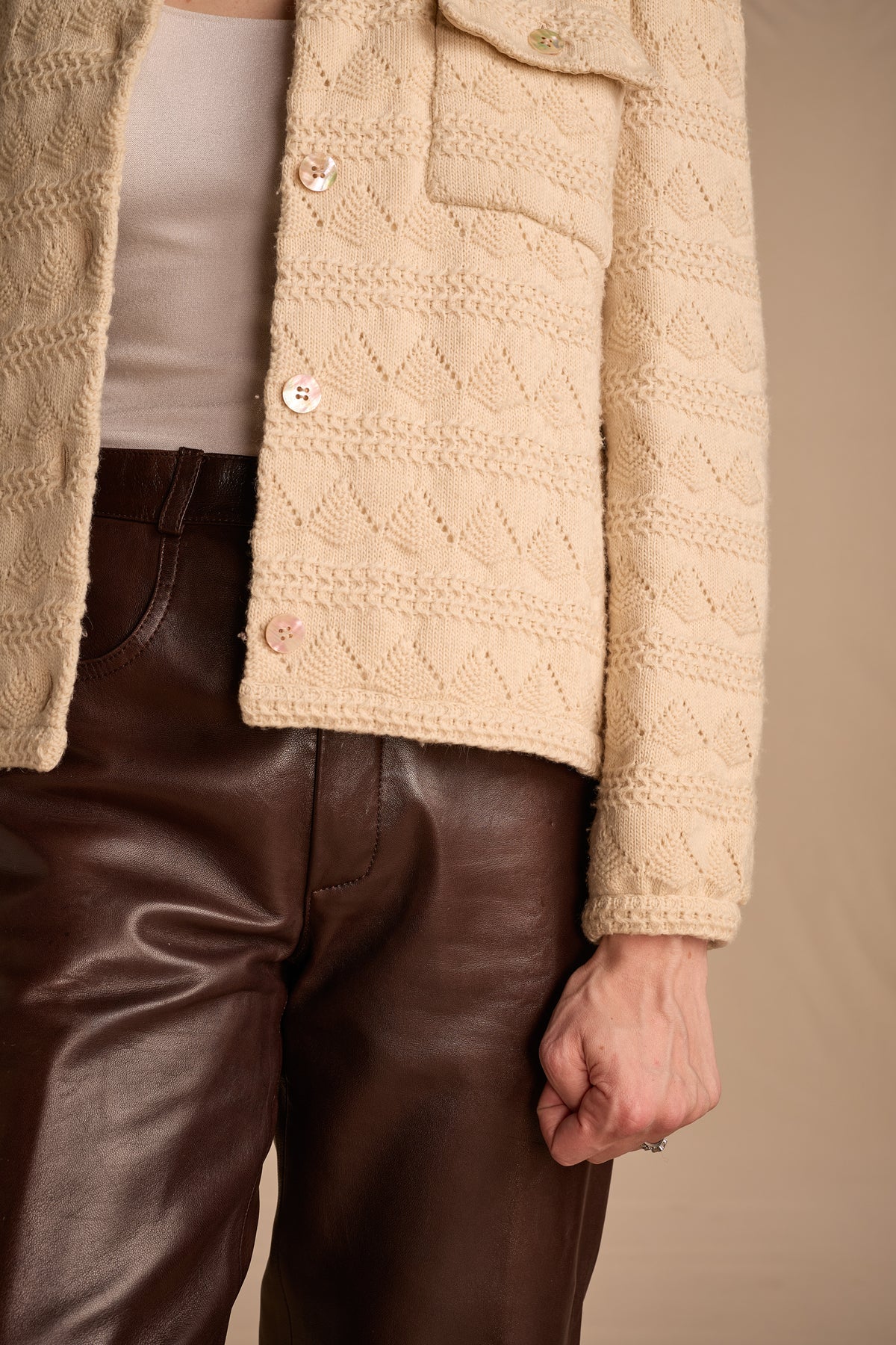 Bill Blass Fall/Winter 1980 Fur Lined Sweater