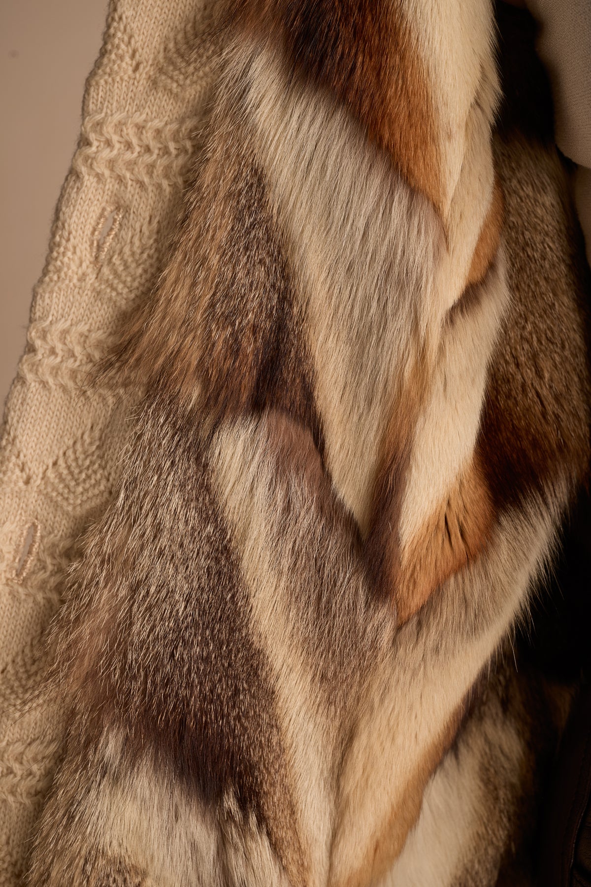 Bill Blass Fall/Winter 1980 Fur Lined Sweater
