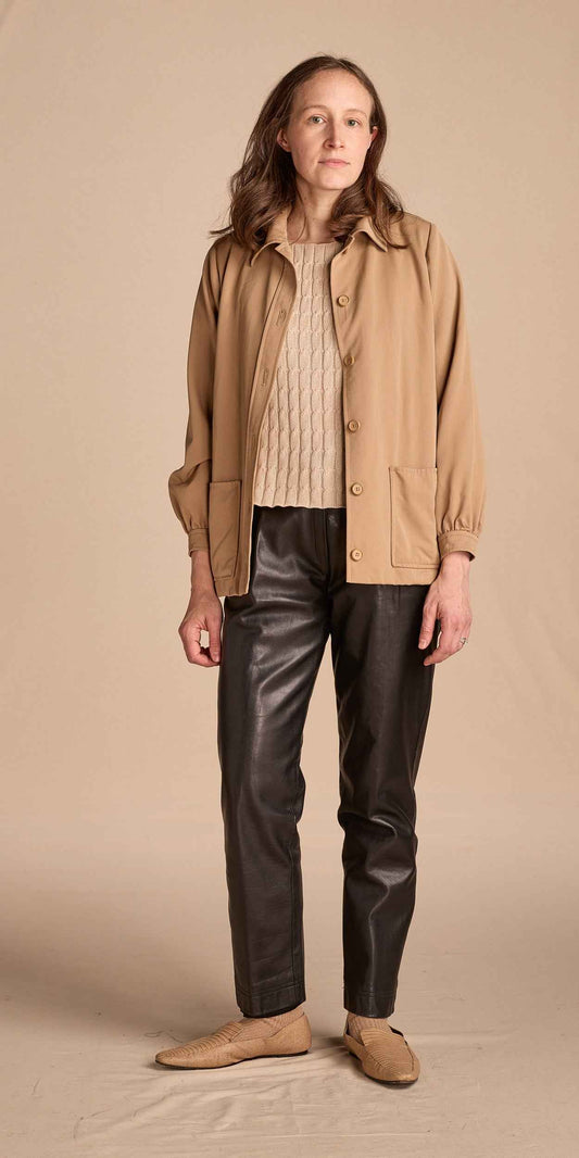 Yves Saint Laurent 1970s Calfskin Leather Trousers