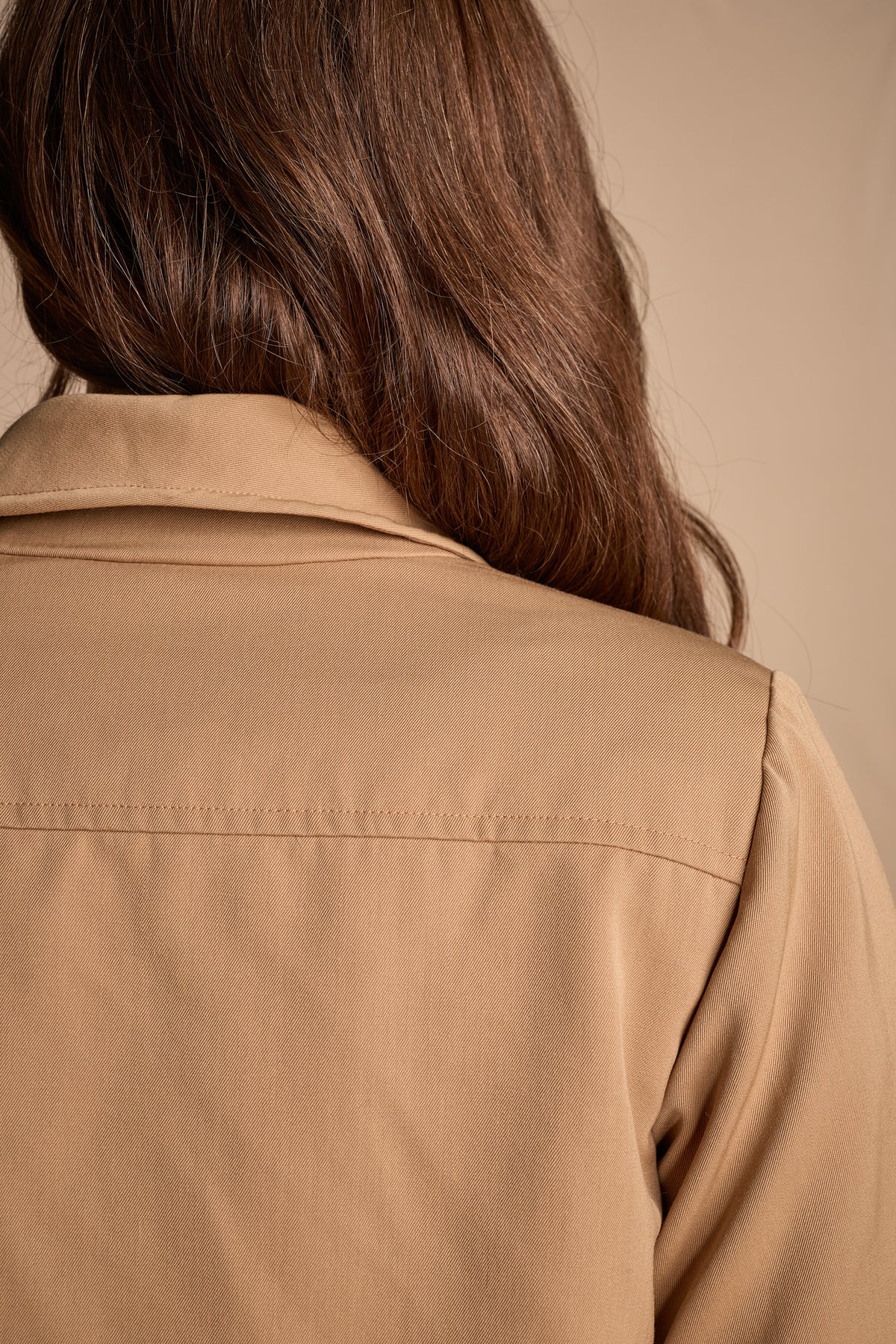 Yves Saint Laurent Fall/Winter 1975 Tan Gabardine Wool Chore Jacket