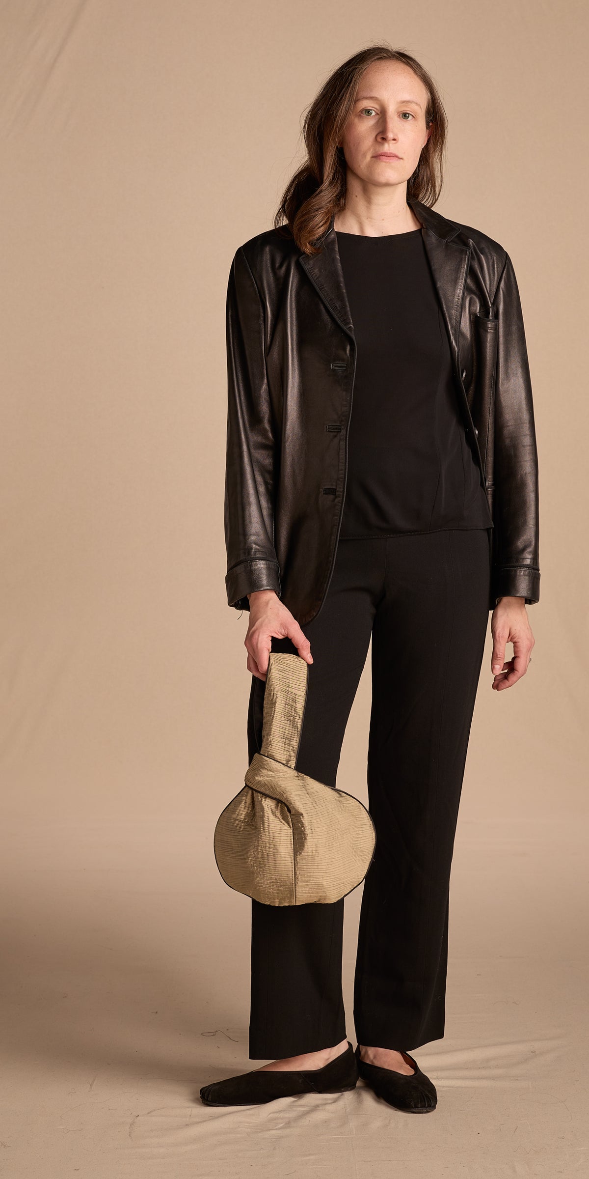 Calvin Klein Collection 2000s Black Lamb Leather Blazer