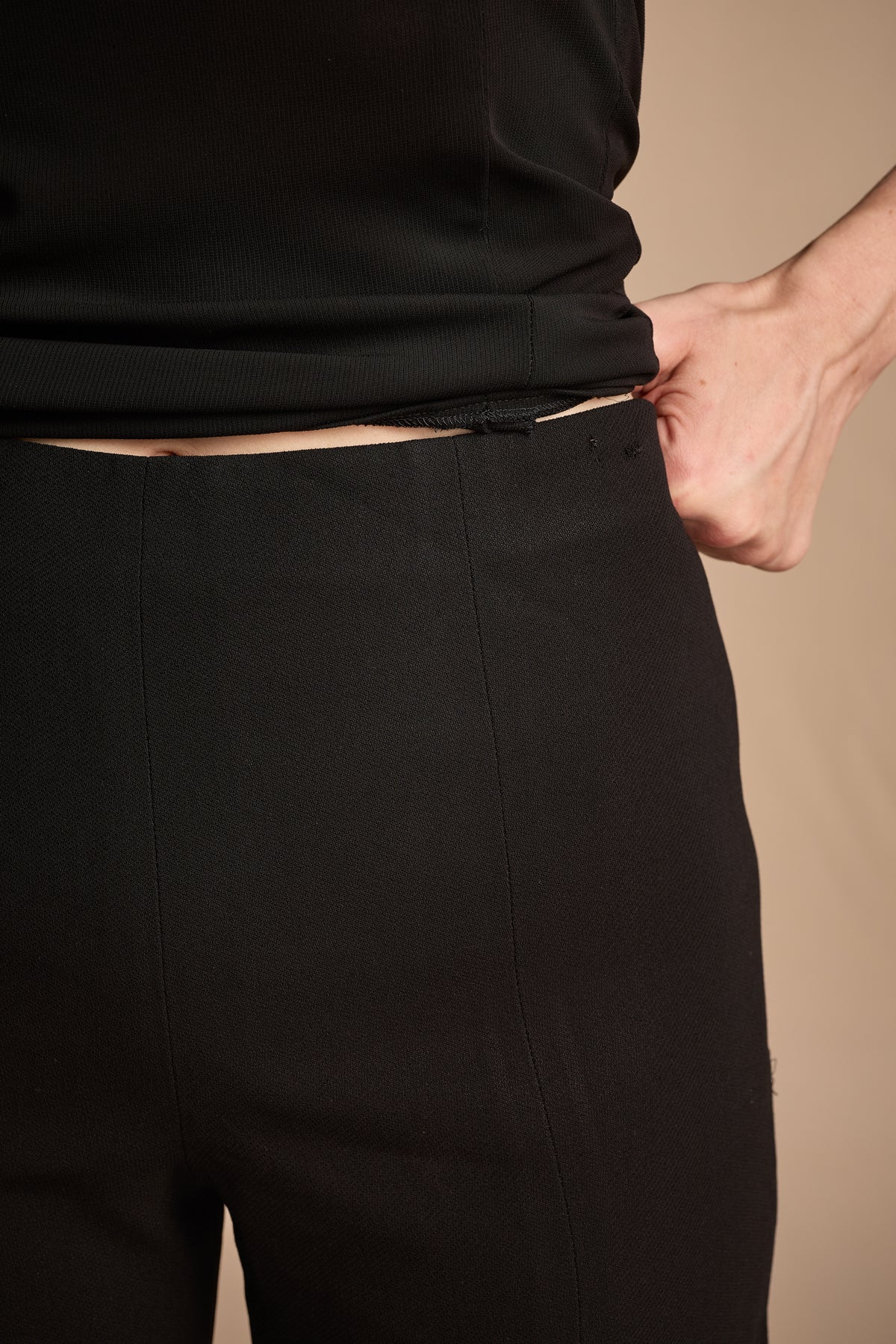 Chanel Cruise 2000 Black Wool Pants