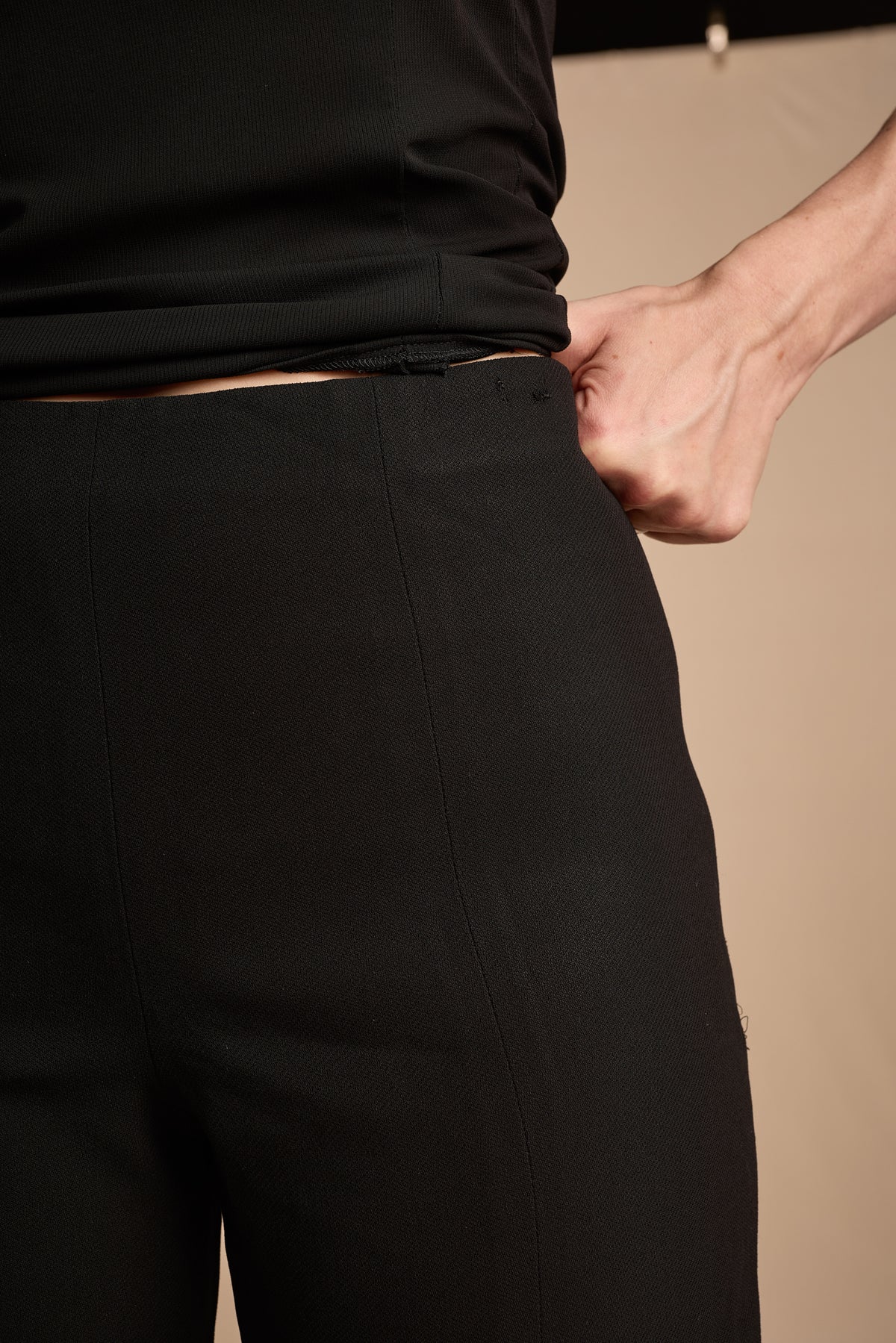 Chanel Cruise 2000 Black Wool Pants