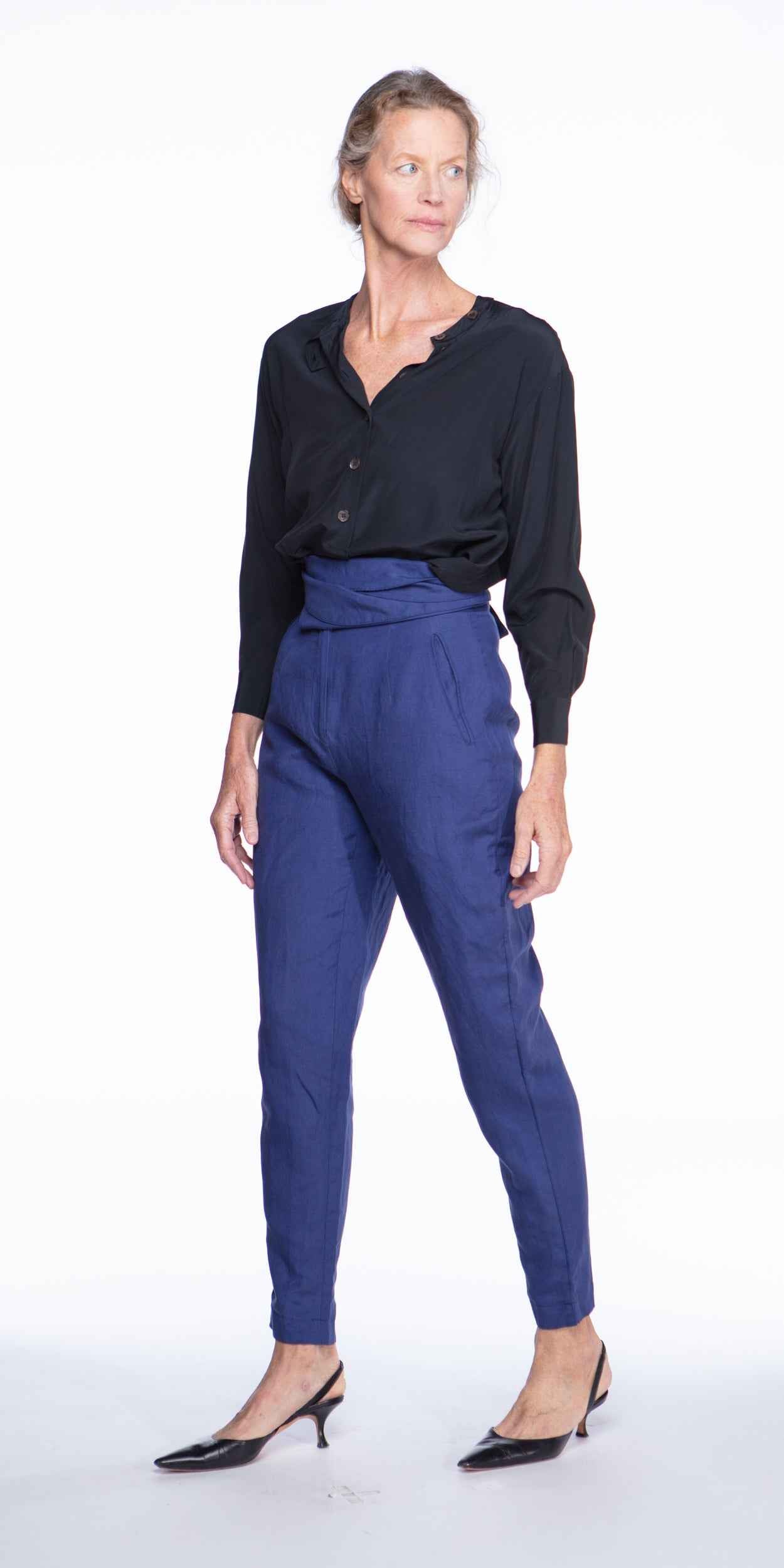 Dries van Noten 1990s linen tie-waist pants