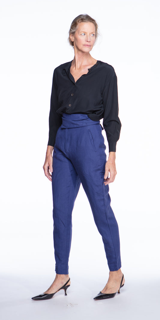 Dries van Noten linen tie-waist pants