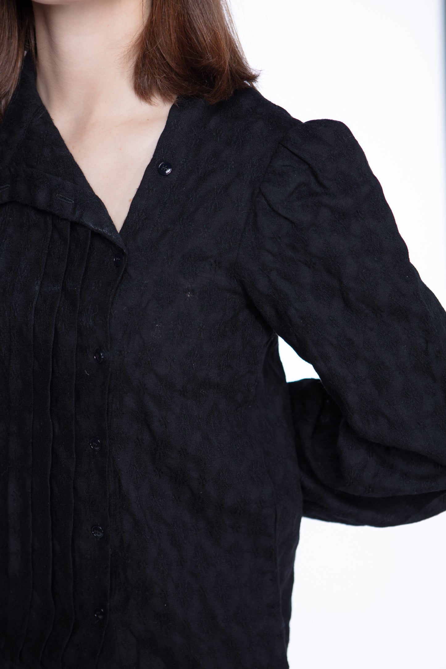 Oscar de la Renta textured wool blouse