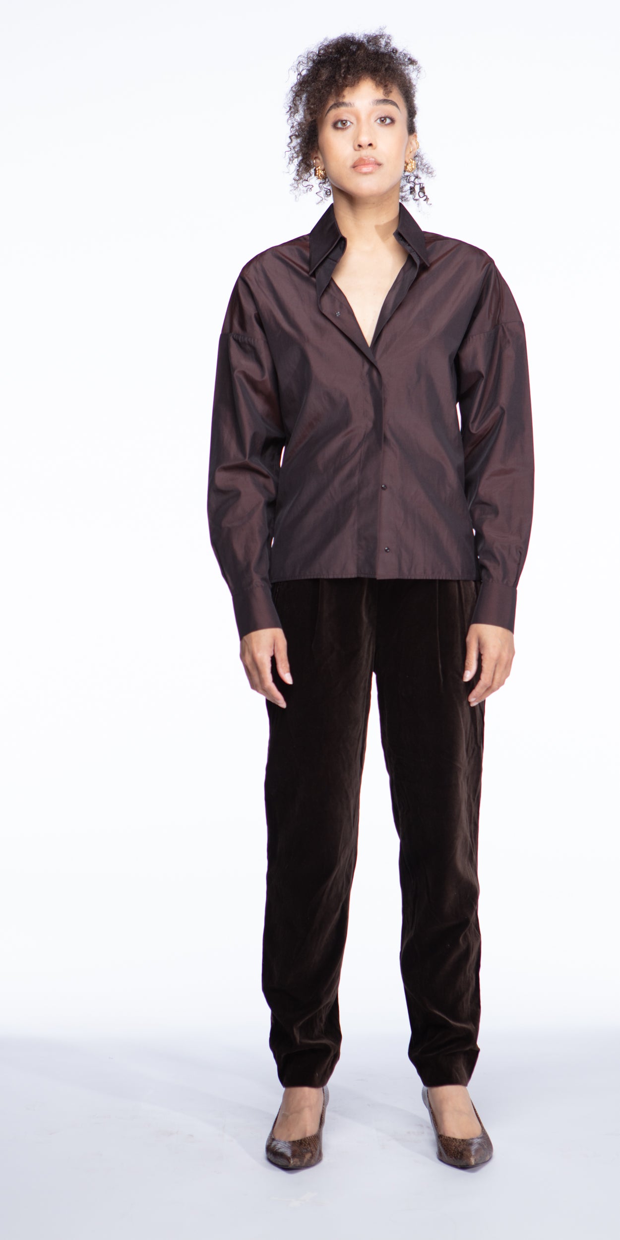 Yves Saint Laurent silk-cotton shirt