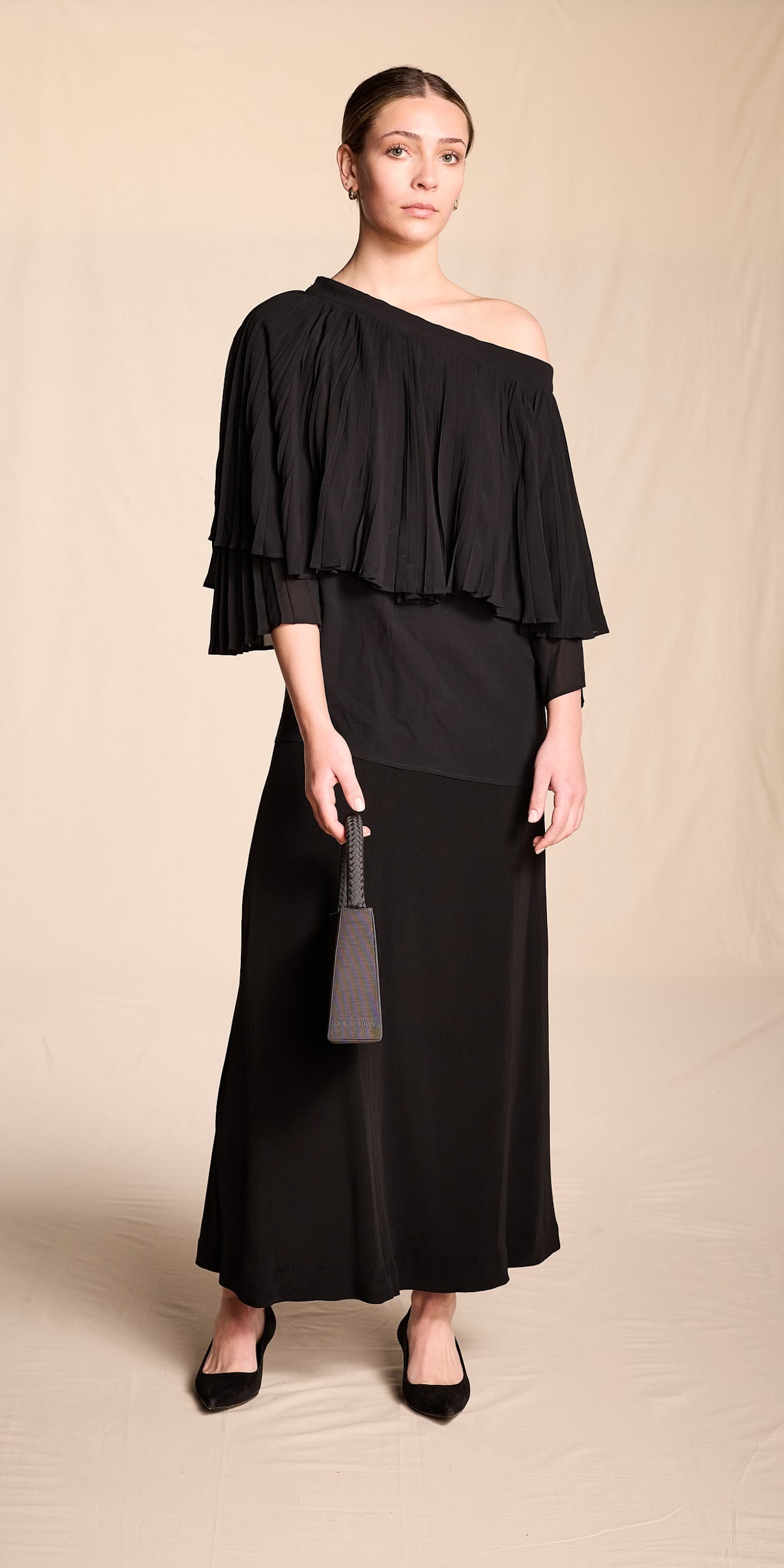 Giorgio Armani 2000s Black Evening Bag
