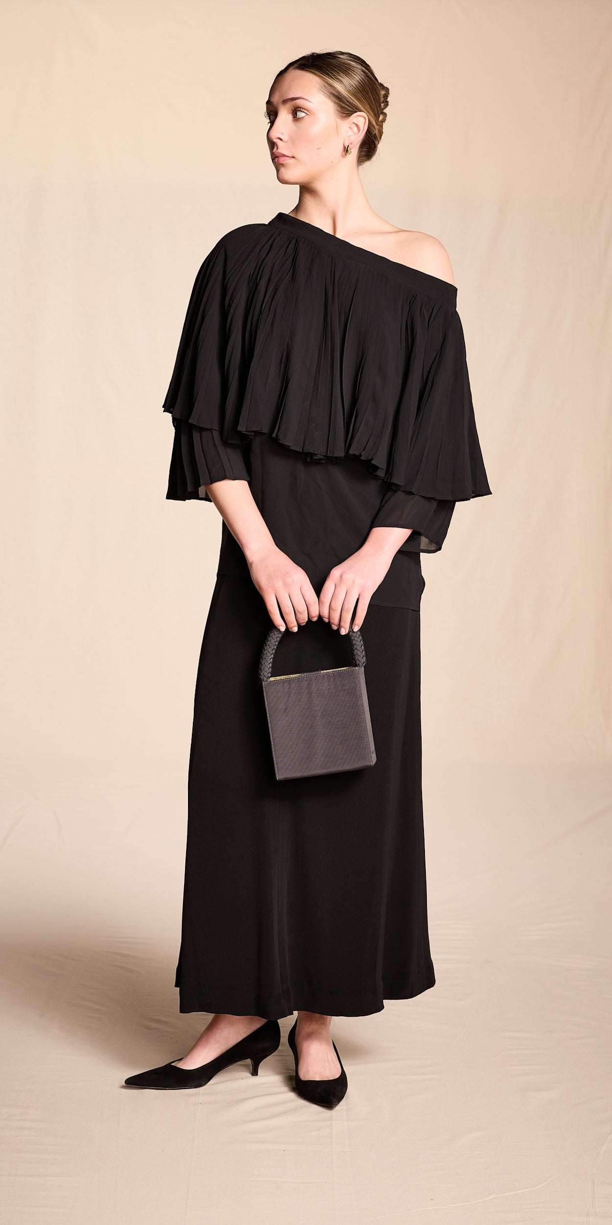 Giorgio Armani 2000s Black Evening Bag
