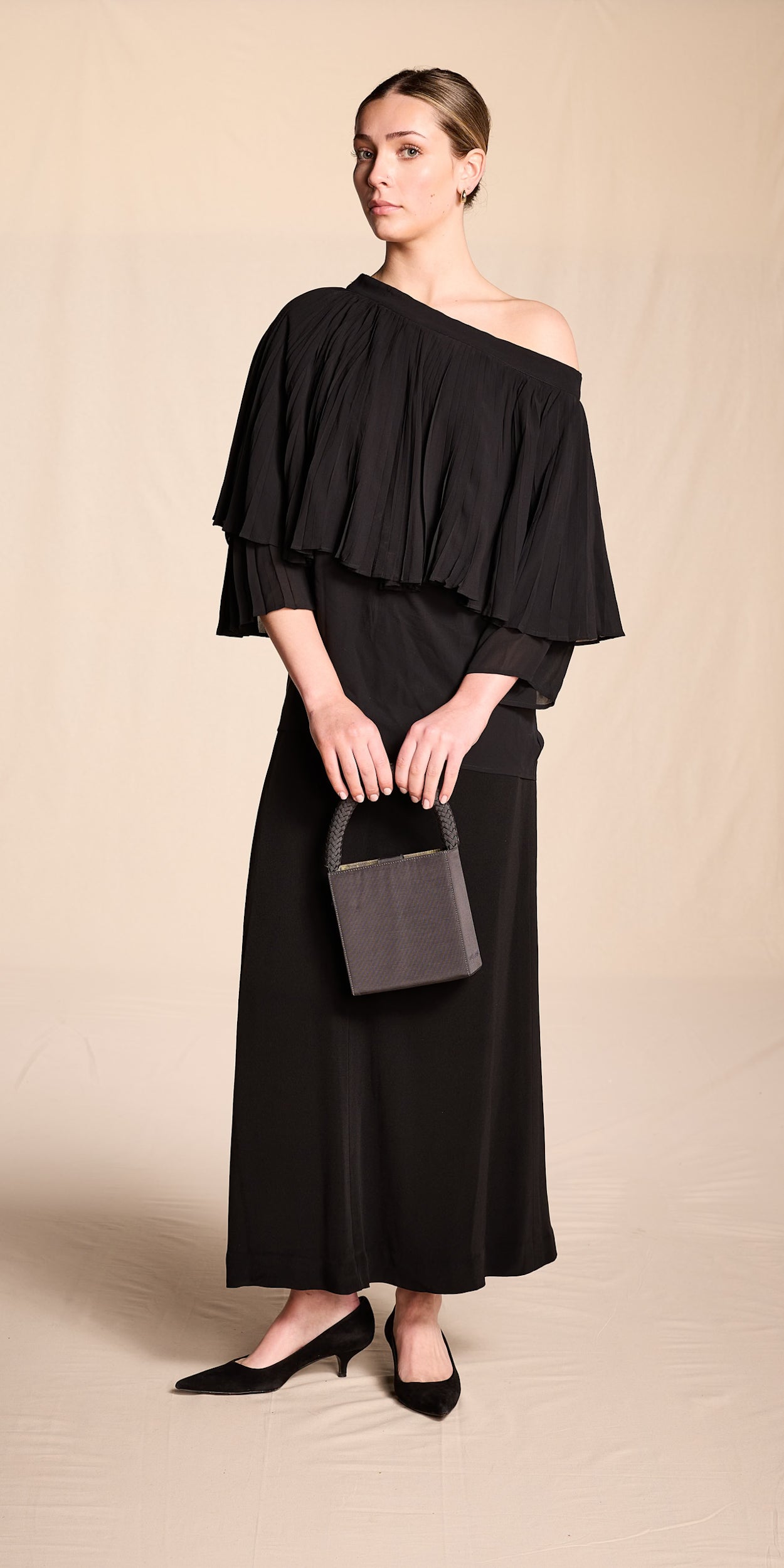 Giorgio Armani 2000s Black Evening Bag