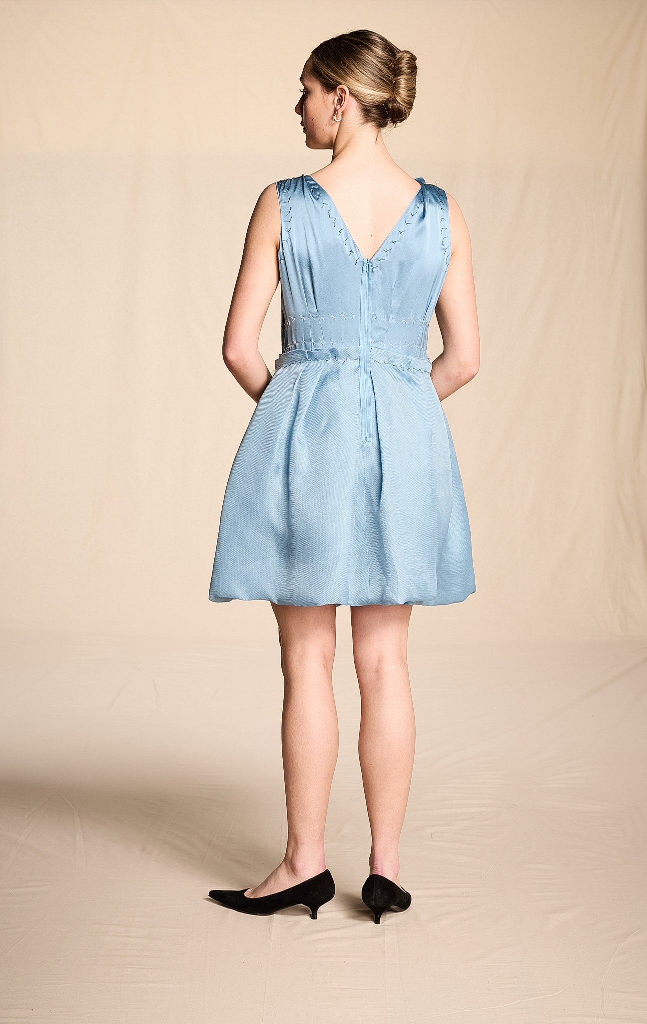 Lanvin Spring/Summer 2016 Blue Silk Dress