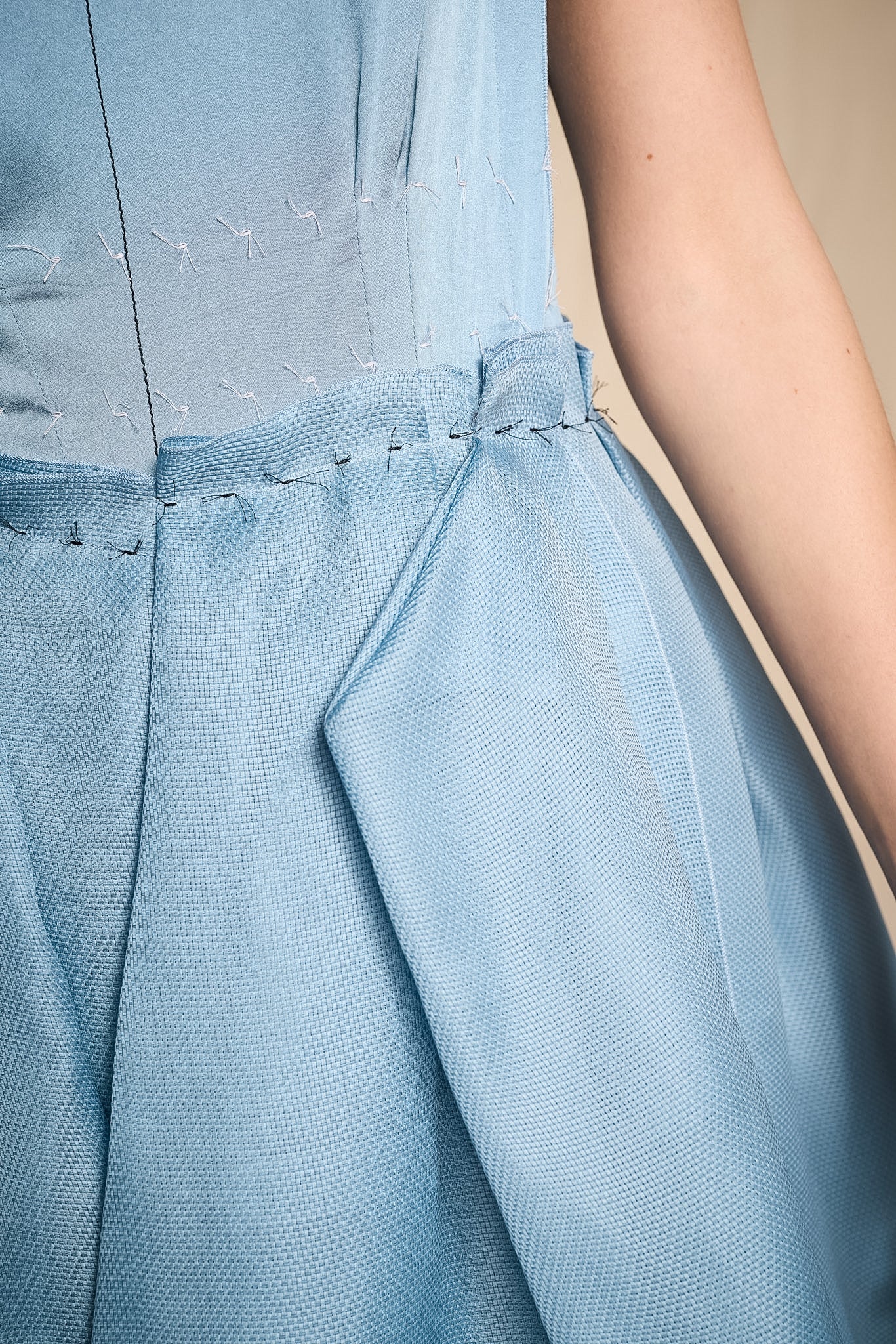 Lanvin Spring/Summer 2016 Blue Silk Dress