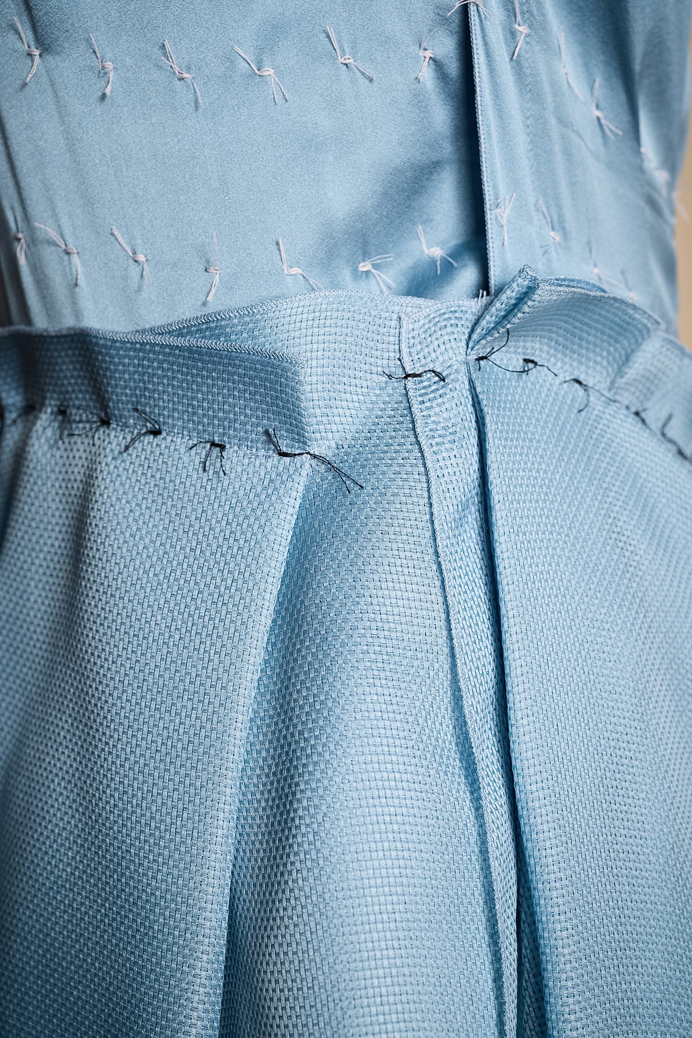 Lanvin Spring/Summer 2016 Blue Silk Dress