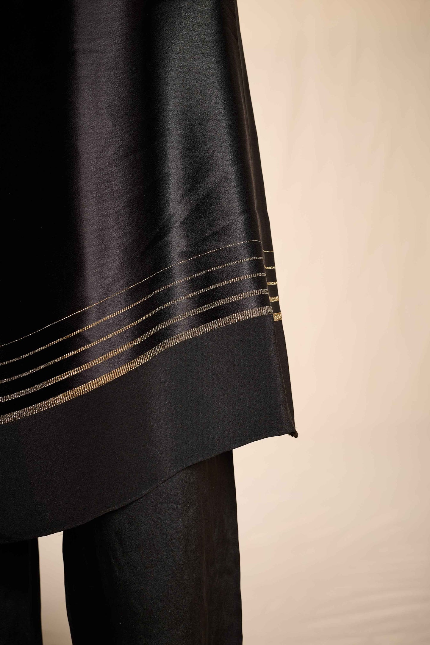 Bill Blass 1970s Black Silk Ensemble