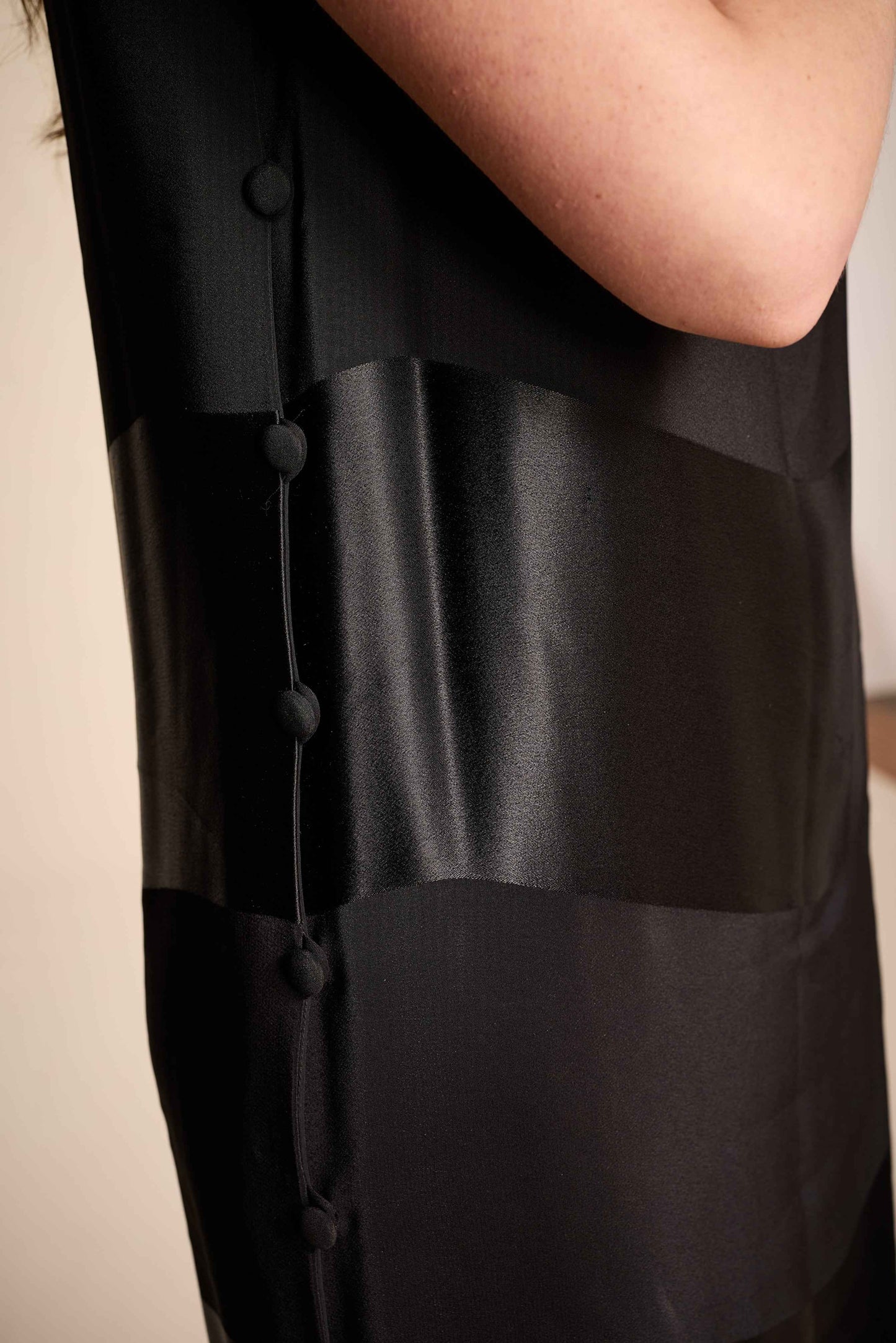 Bill Blass 1970s Black Silk Ensemble