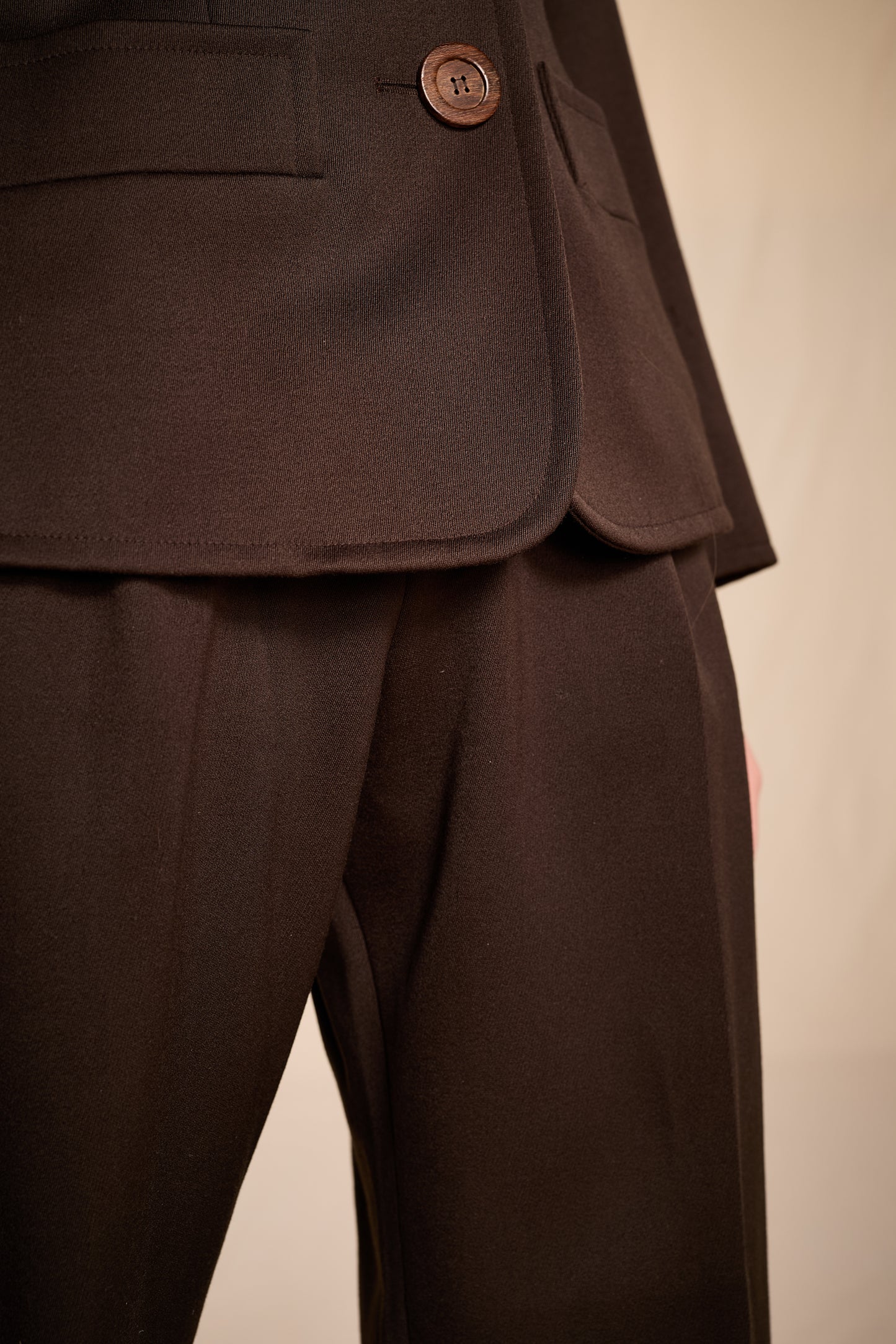 Yves Saint Laurent 1990s Chocolate Brown Pantsuit