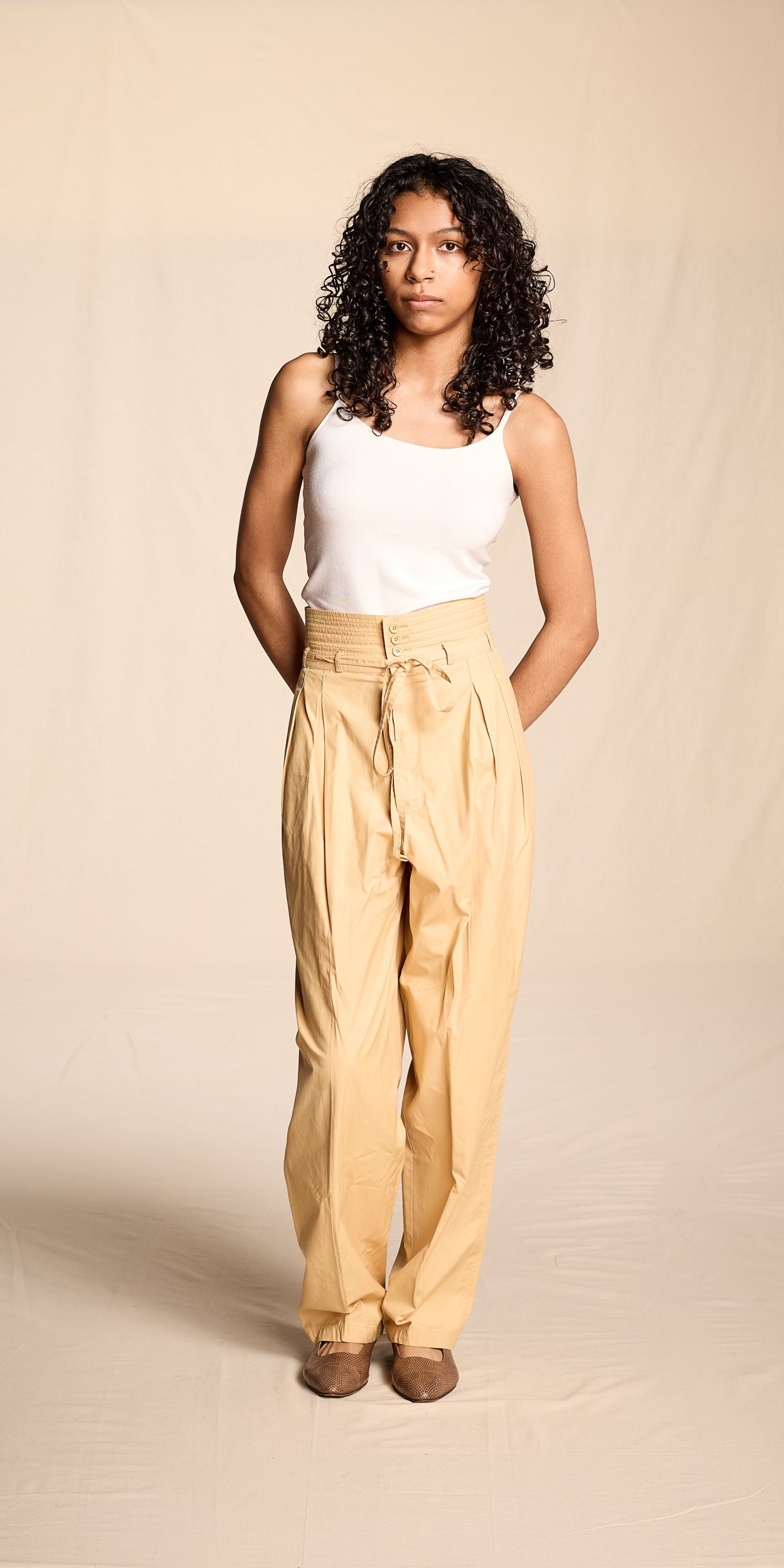 Giorgio Armani 2000s White Stretch Tank Top