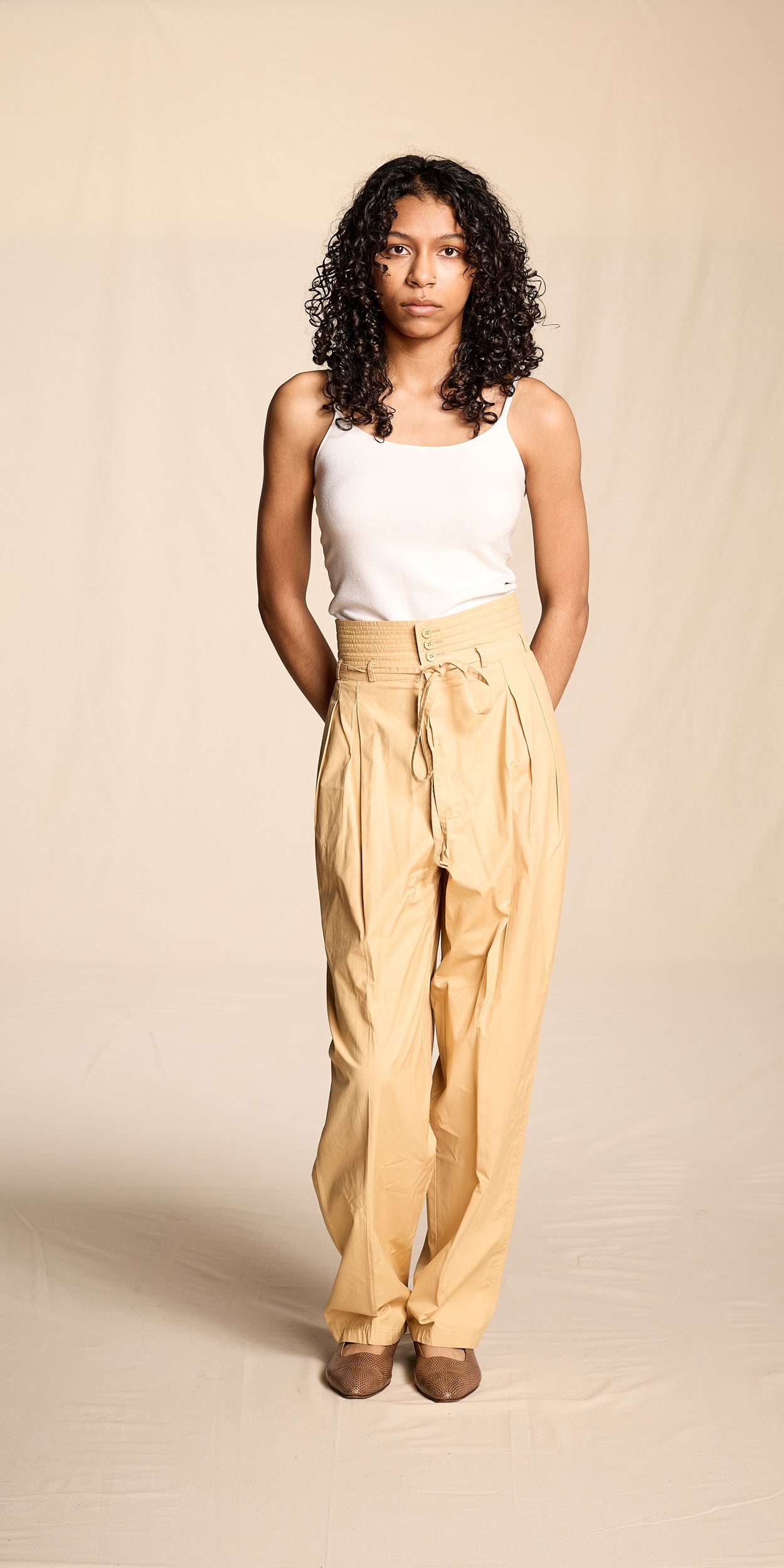 Giorgio Armani 2000s White Stretch Tank Top