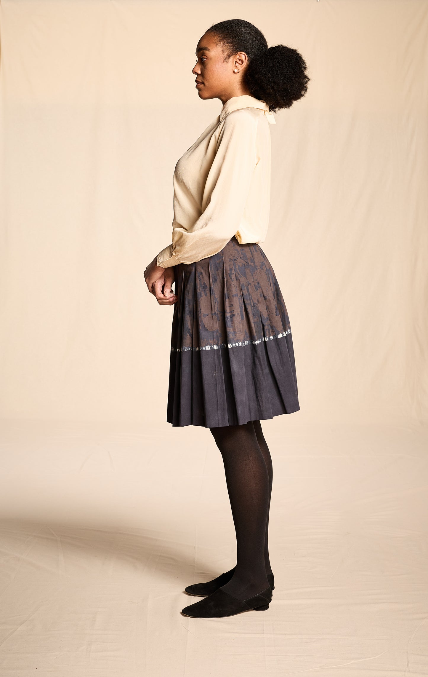 Prada Spring-Summer 2004 Cotton-Blend Dip Dyed Skirt