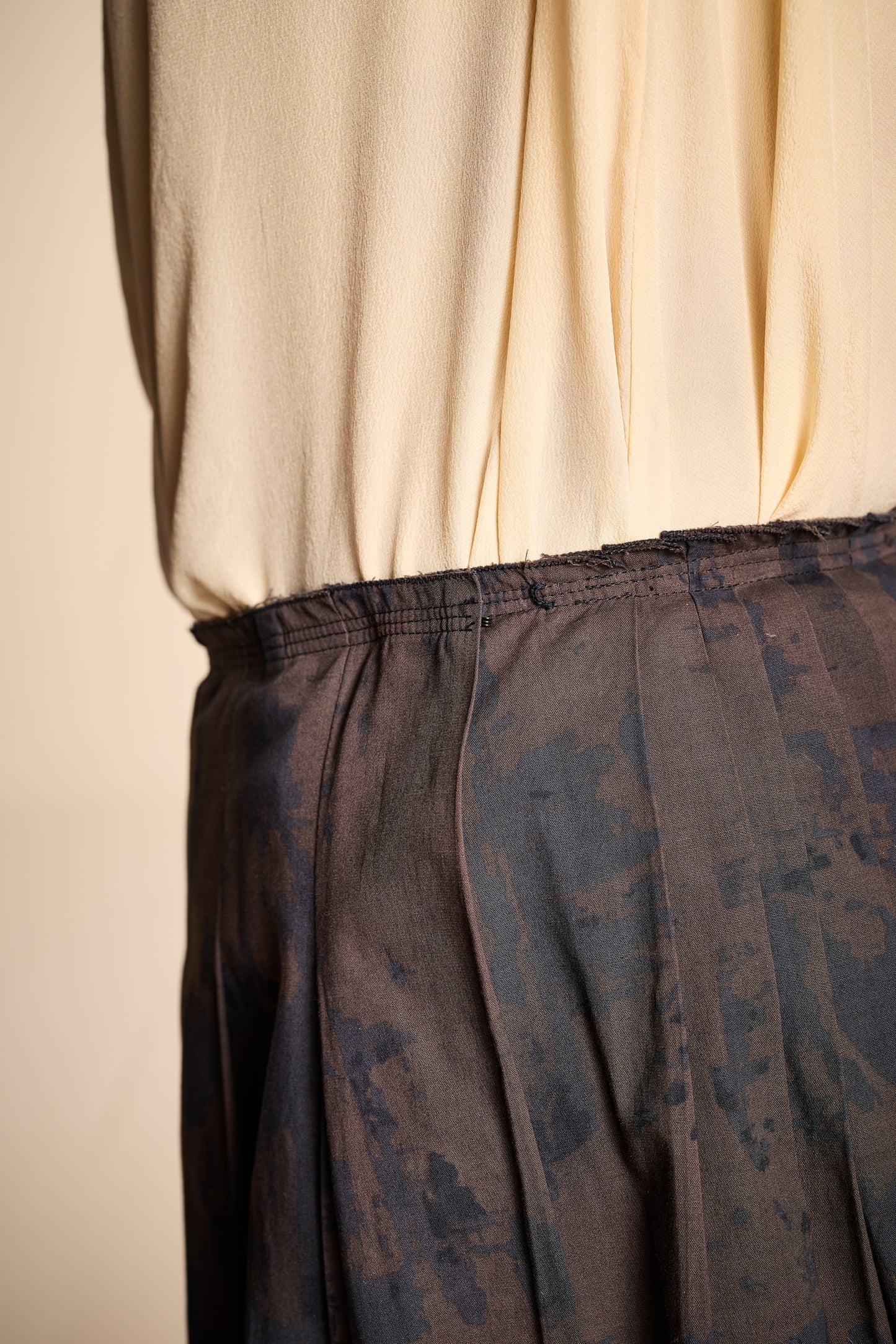 Prada Spring-Summer 2004 Cotton-Blend Dip Dyed Skirt