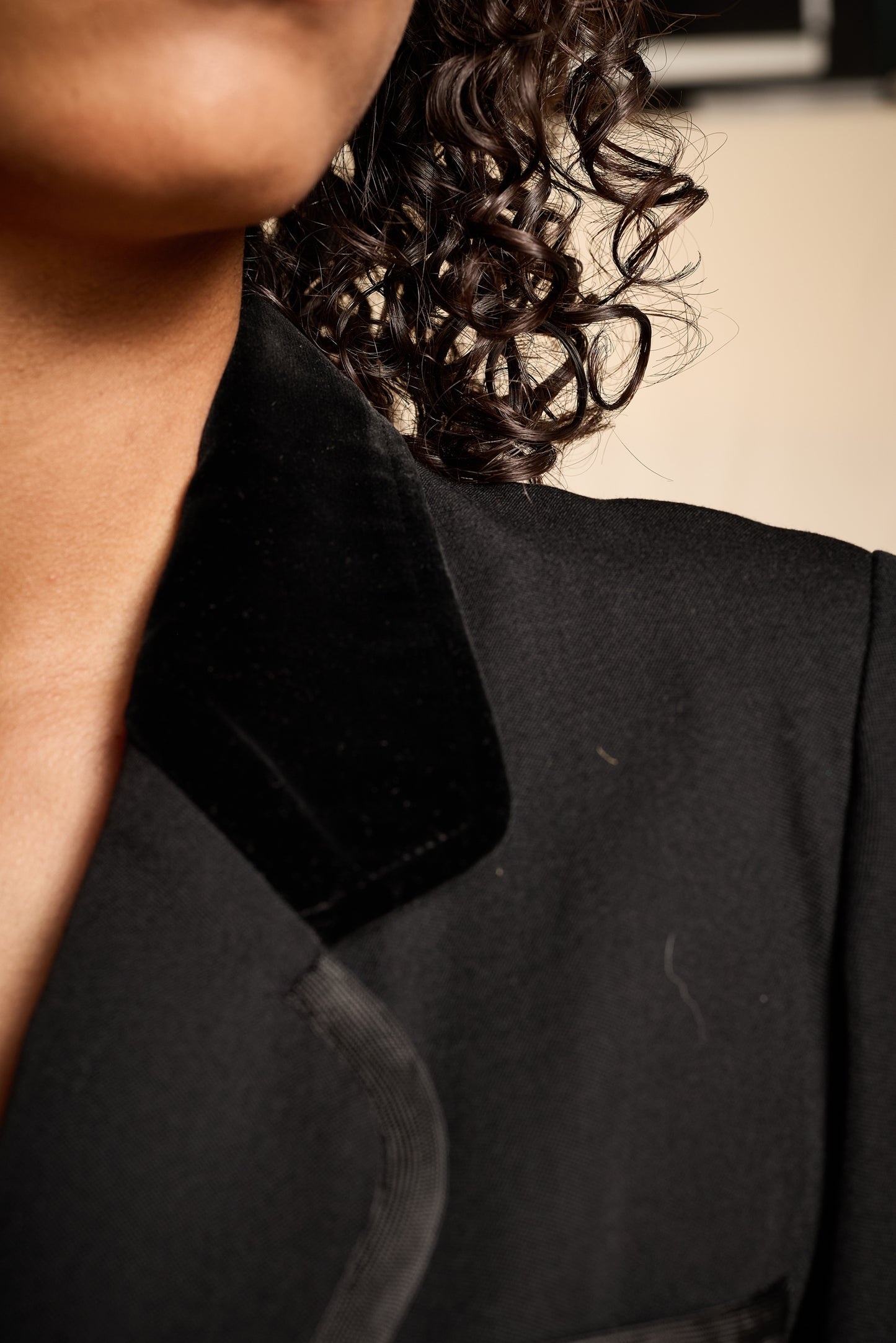 Yves Saint Laurent 1970s Black Wool Velvet and Ribbon Trimmed Jacket and Pants