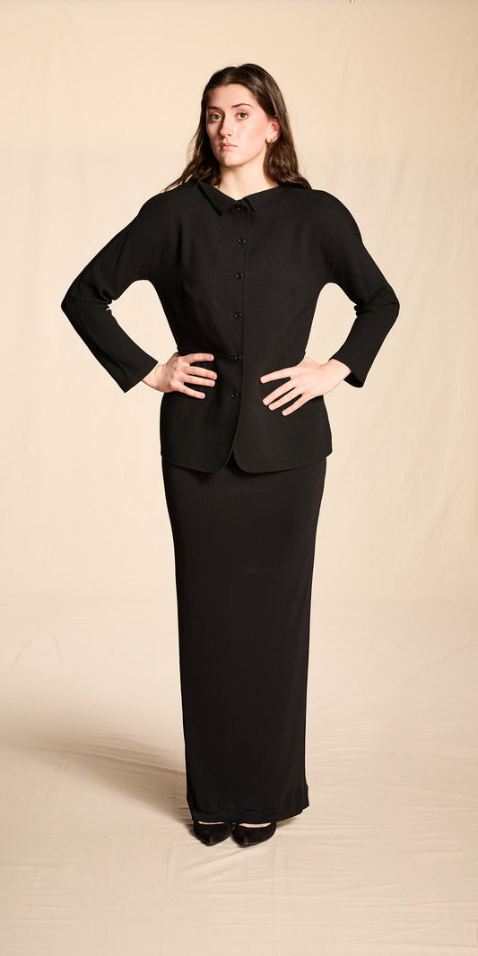 Geoffrey Beene Fall/Winter 1998 Crepe Fitted Evening Jacket