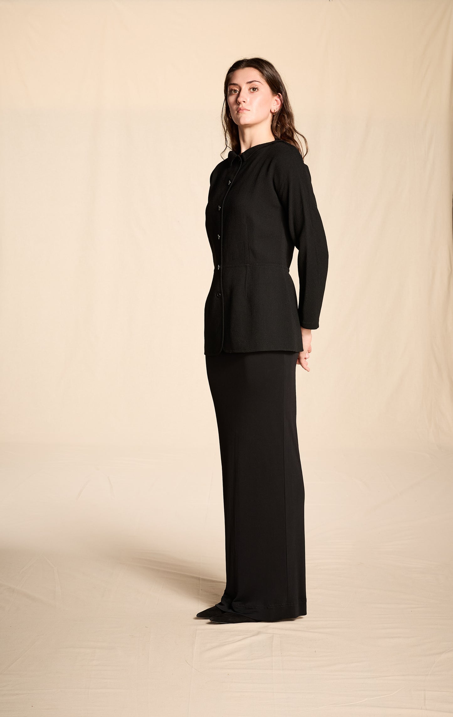 Geoffrey Beene Fall/Winter 1998 Crepe Fitted Evening Jacket