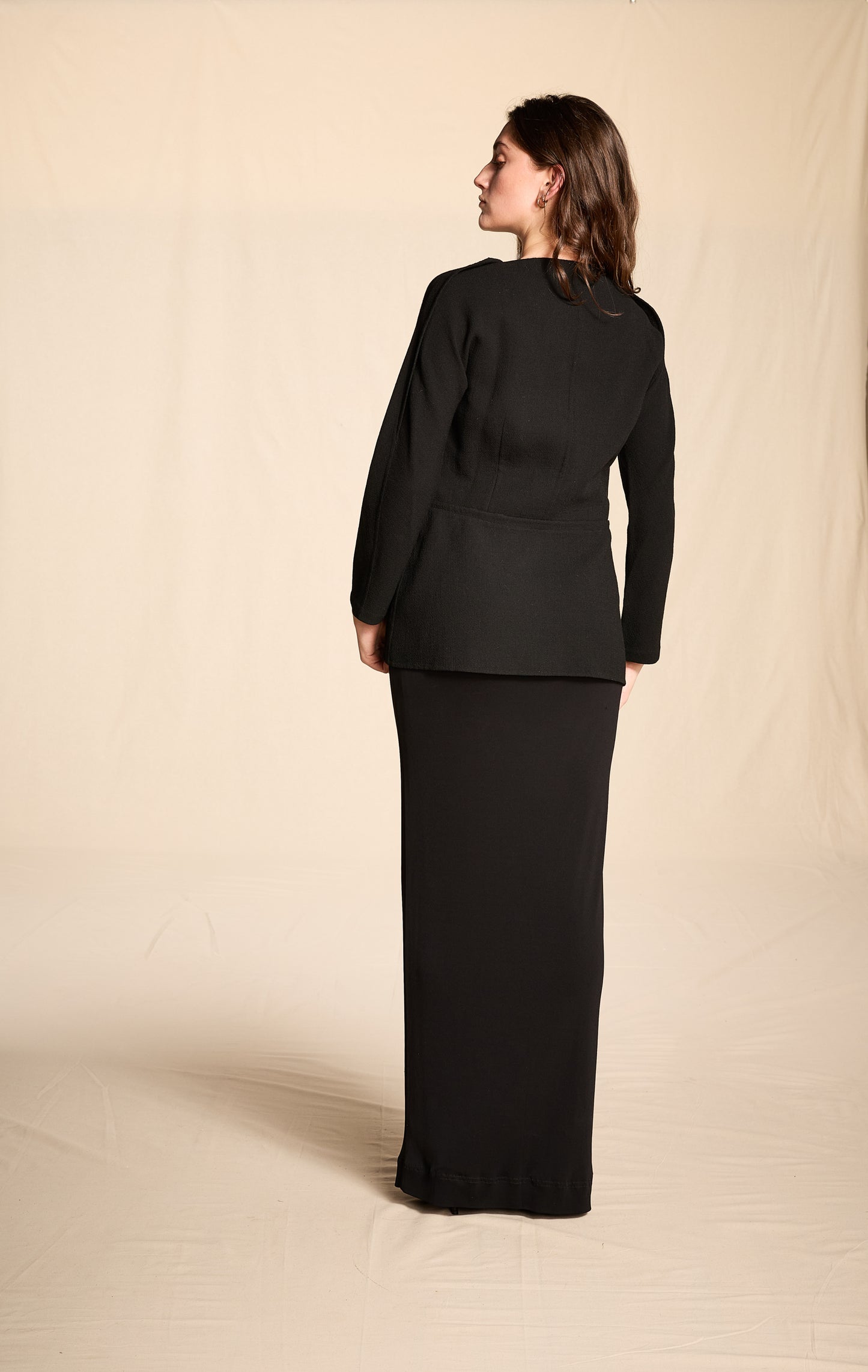 Geoffrey Beene Fall/Winter 1998 Crepe Fitted Evening Jacket