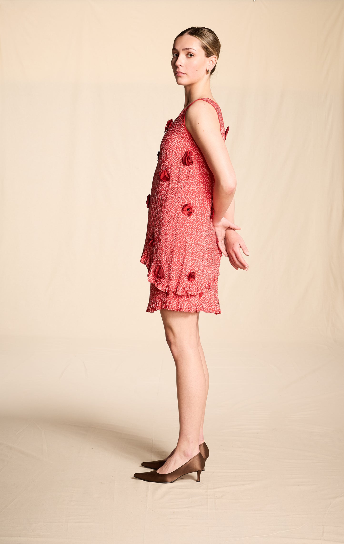 Geoffrey Beene Spring/Summer 1983 Cherry Silk Ensemble