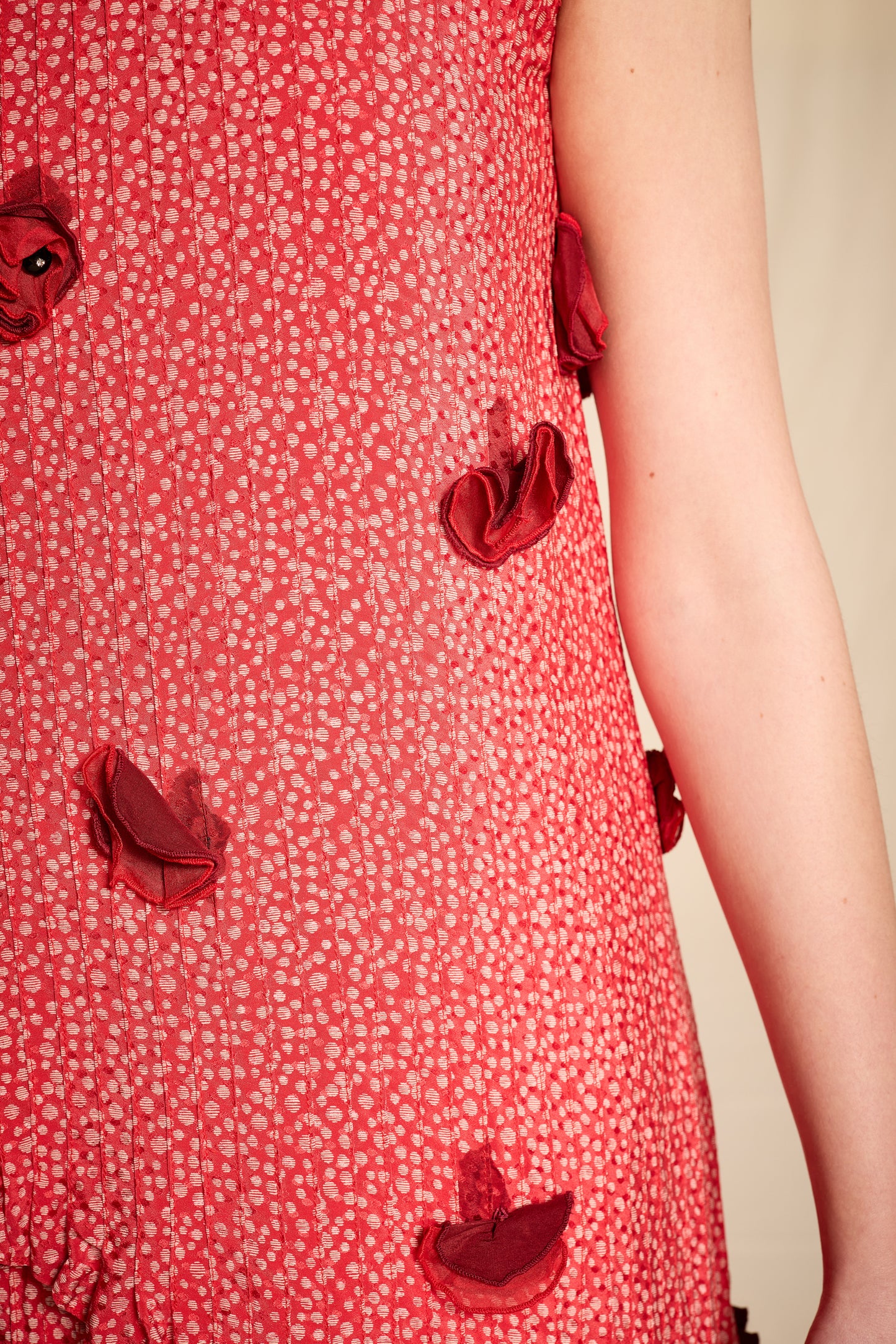 Geoffrey Beene Spring/Summer 1983 Cherry Silk Ensemble