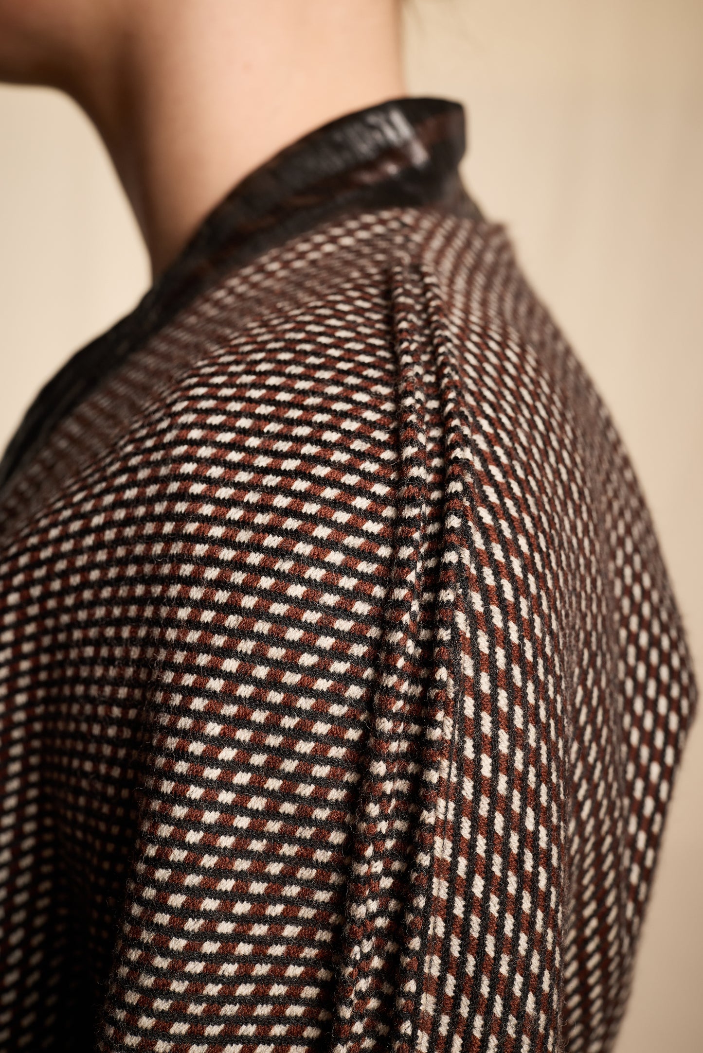 Giorgio Armani Fall/Winter 1981 Brown and Black Wool Culotte Suit