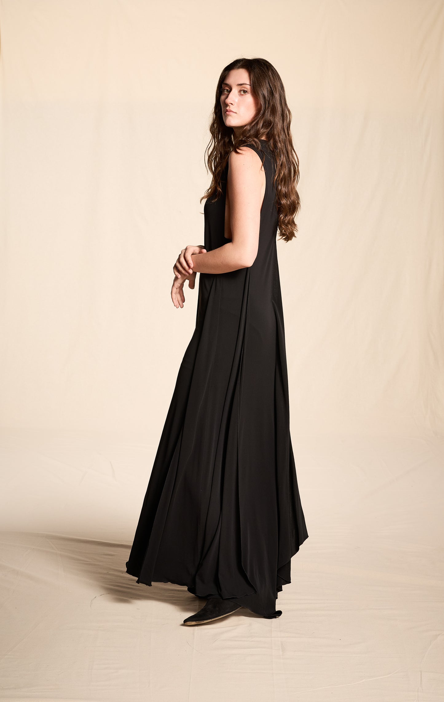 Chanel Spring 2000 Black Jersey Tent Dress