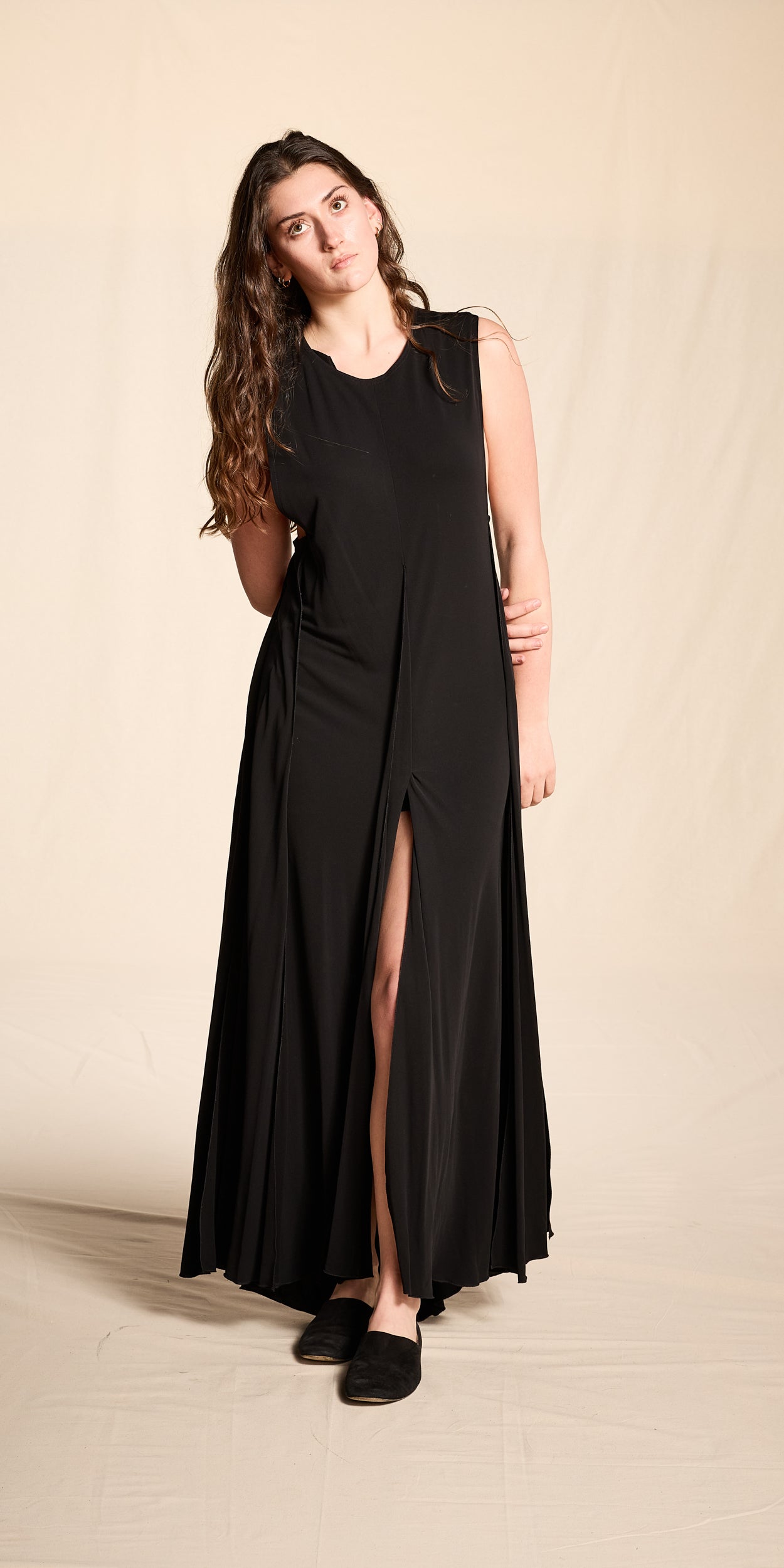 Chanel Spring 2000 Black Jersey Tent Dress