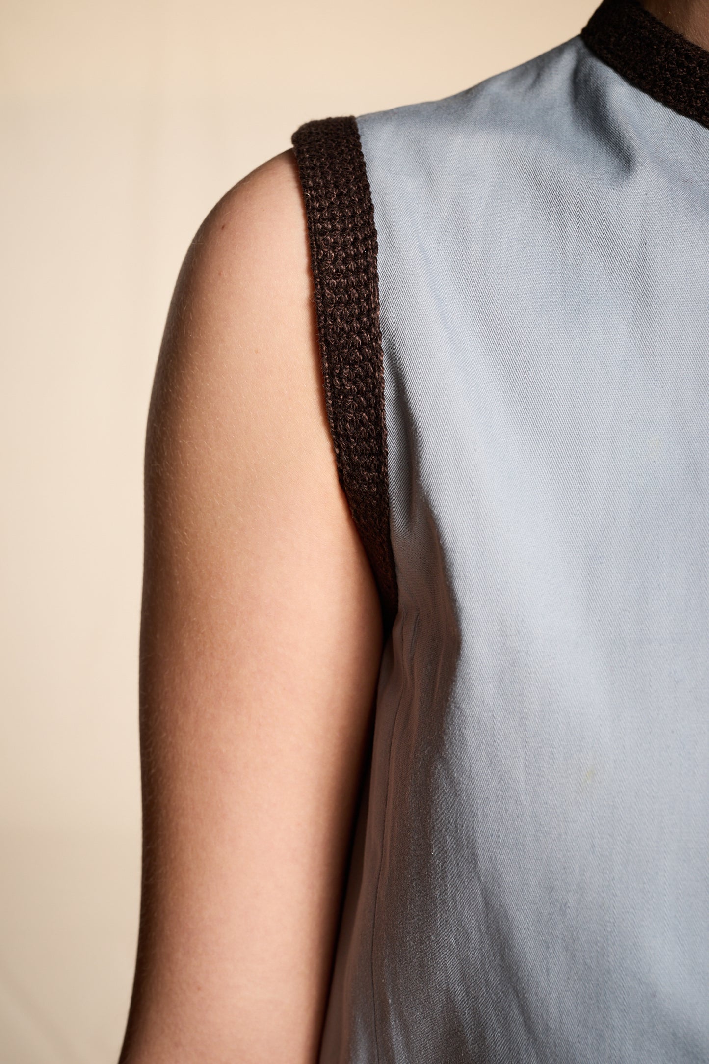Yves Saint Laurent Spring/Summer 1980 Blue Cotton Twill Vest