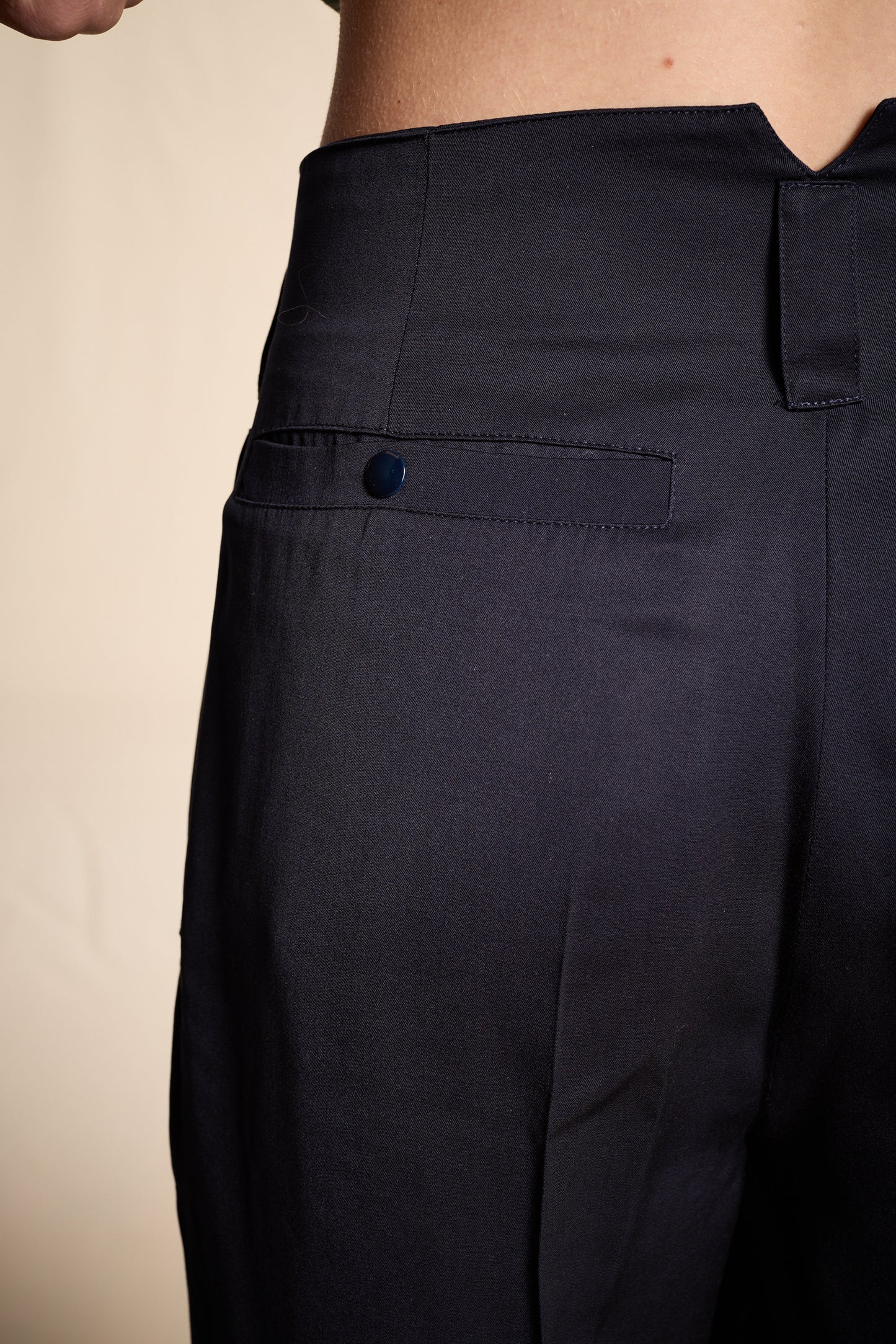 Claude Montana 1980s Navy Wool Trouser Pants