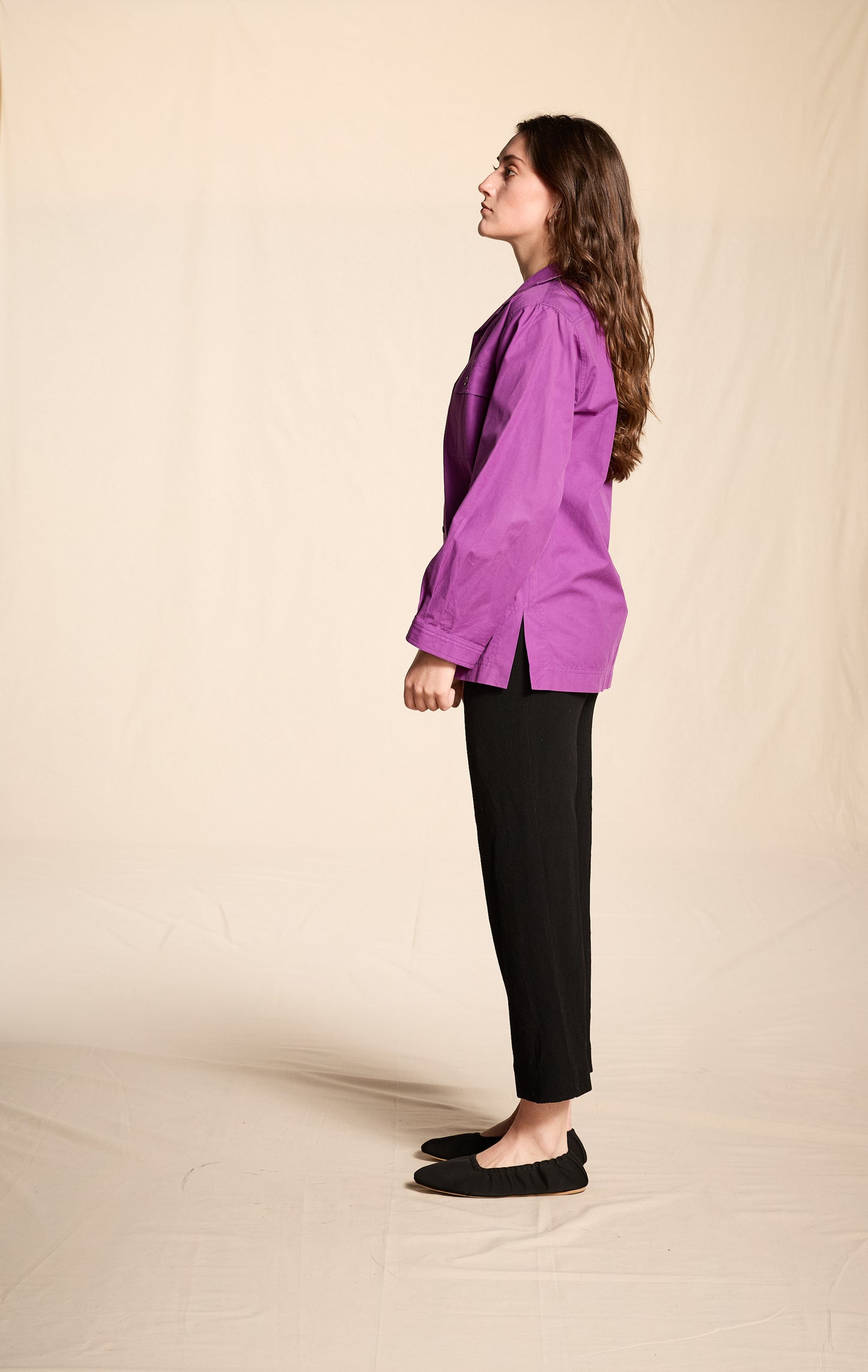 Yves Saint Laurent 1970s Orchid Cotton Chore Shirt