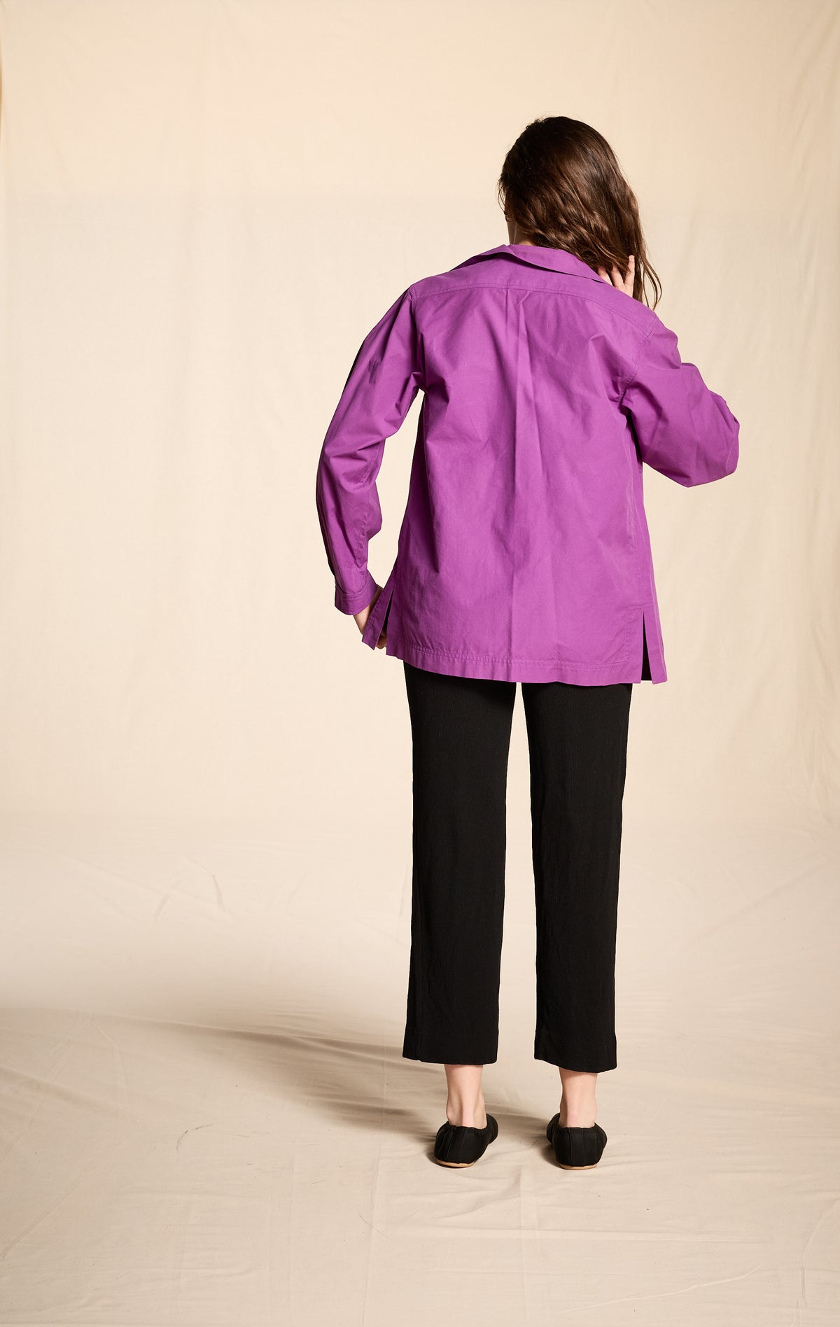 Yves Saint Laurent 1970s Orchid Cotton Chore Shirt