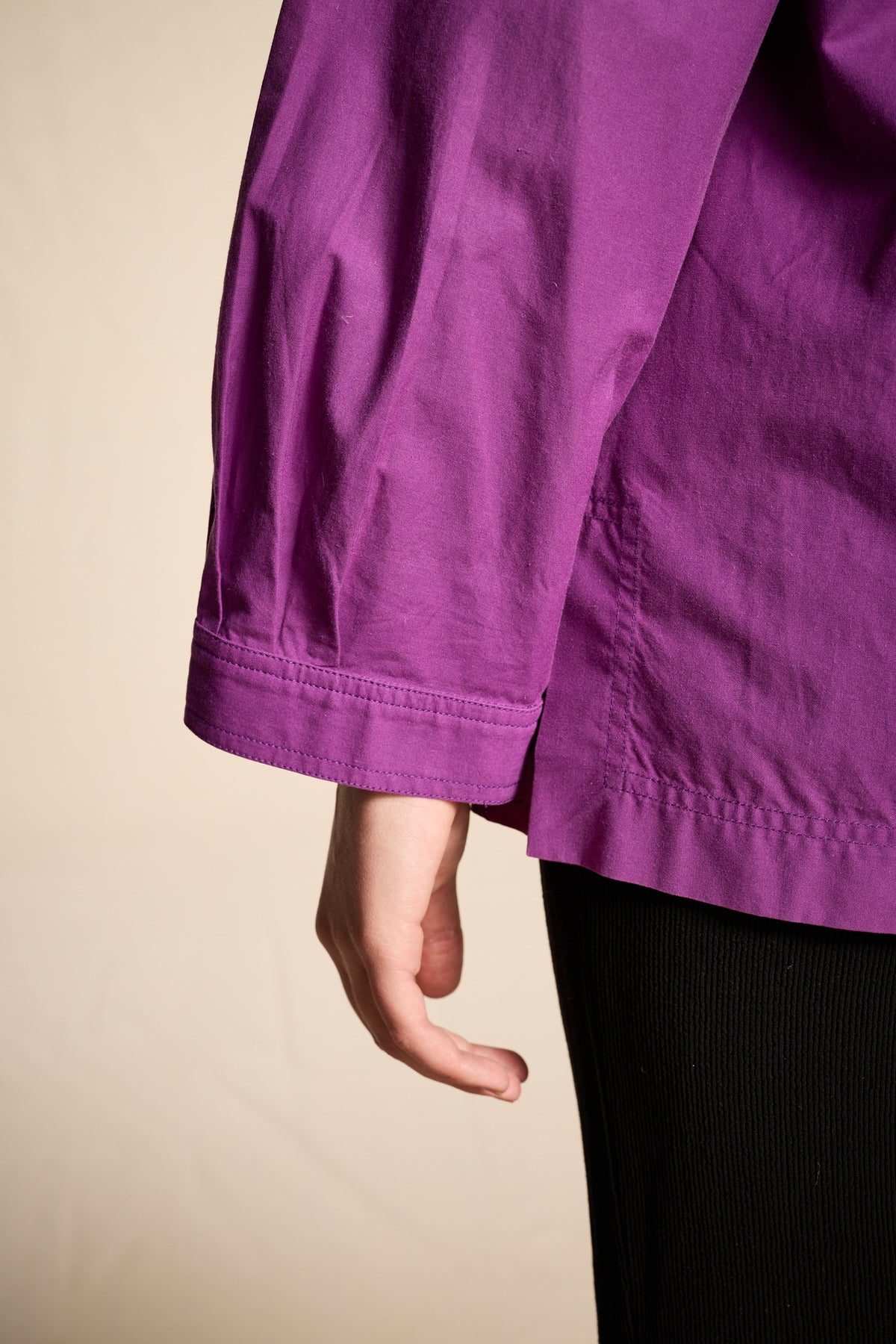 Yves Saint Laurent 1970s Orchid Cotton Chore Shirt